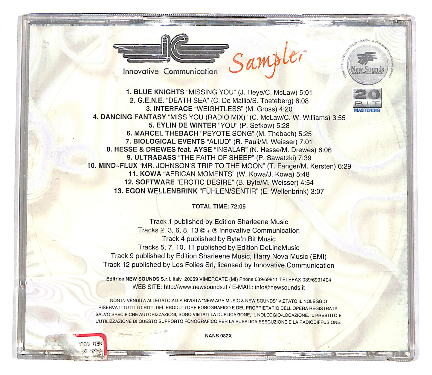 EBOND Various - Innovative Communication Sampler EDITORIALE CD CD055962