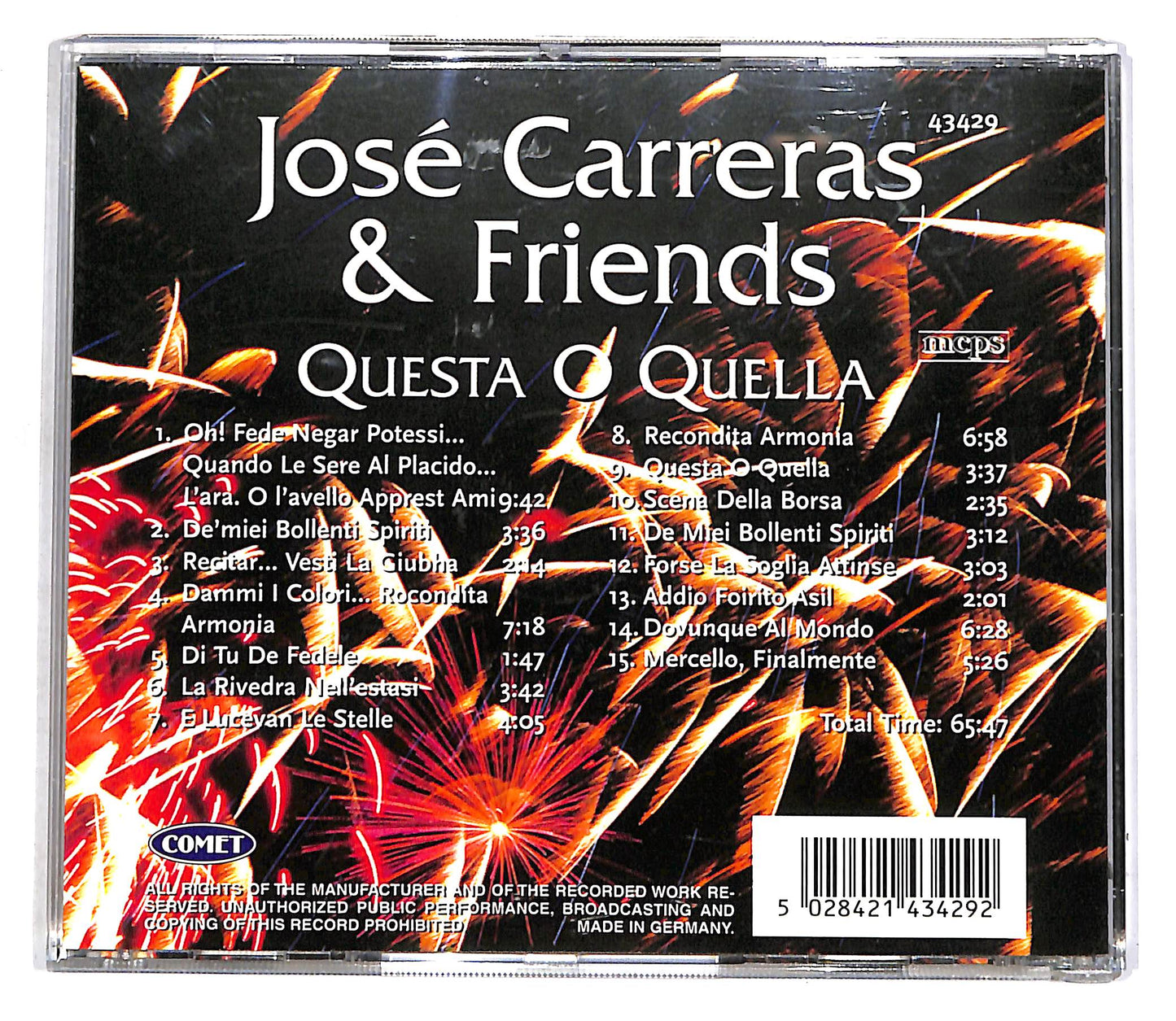 EBOND Jose Carreras & Friends - Questa O Quella CD CD056007