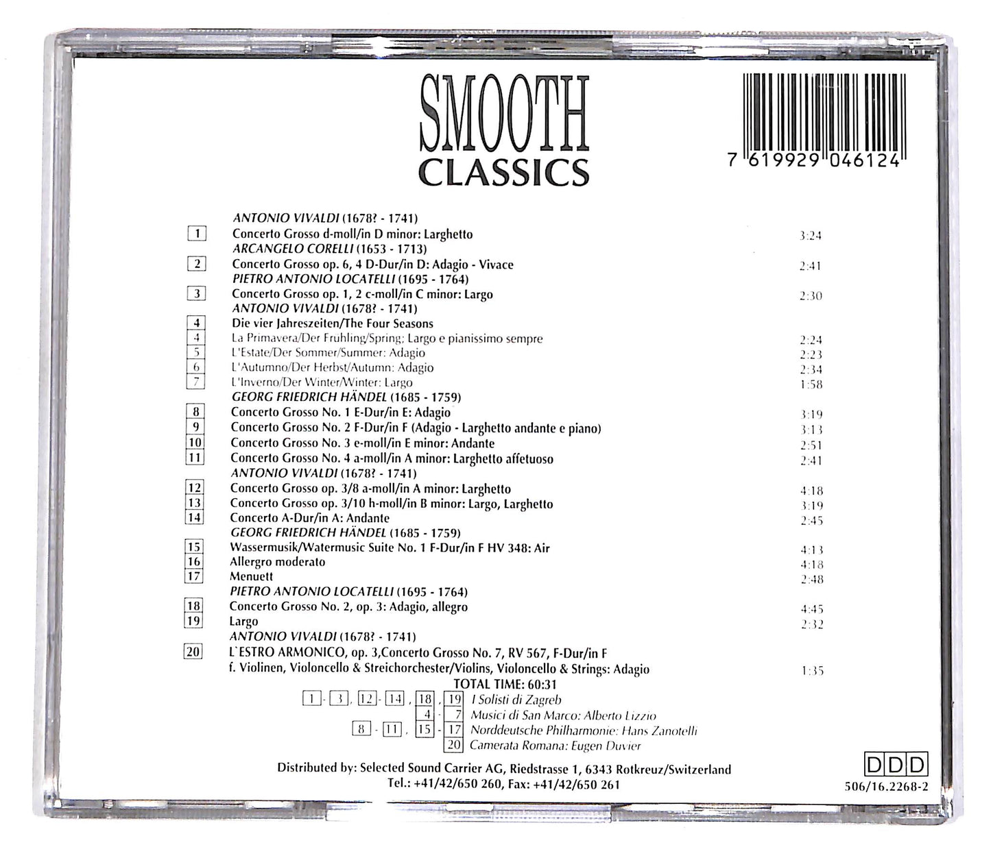 EBOND Vivaldi, Corelli, Locatelli, Handel - Concerti Grossi CD CD056010