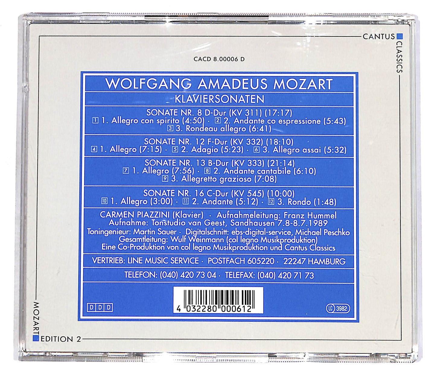 EBOND Mozart - Klaviersonaten 2 CD CD056015