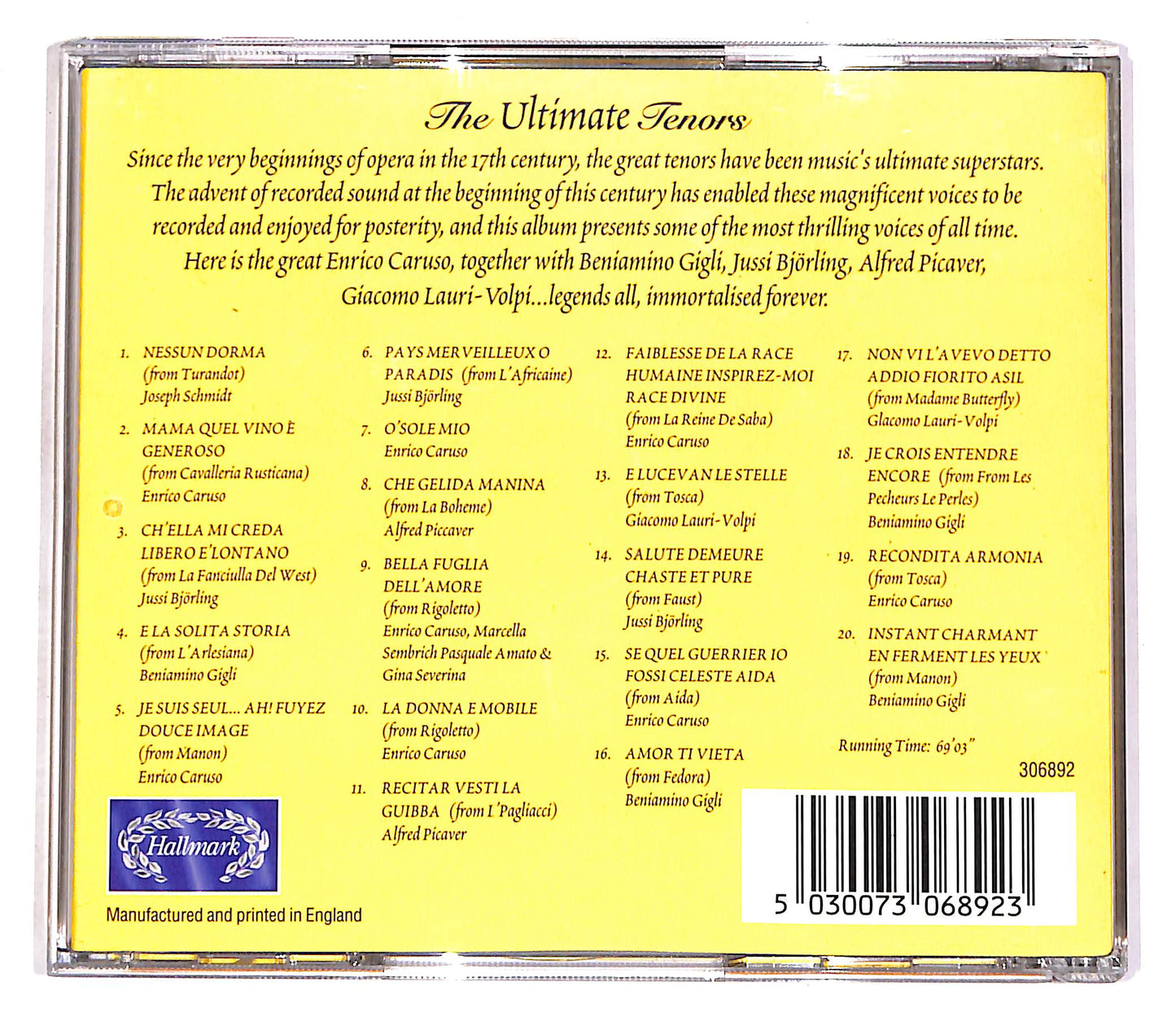 EBOND Various - The Ultimate Tenors CD CD056062