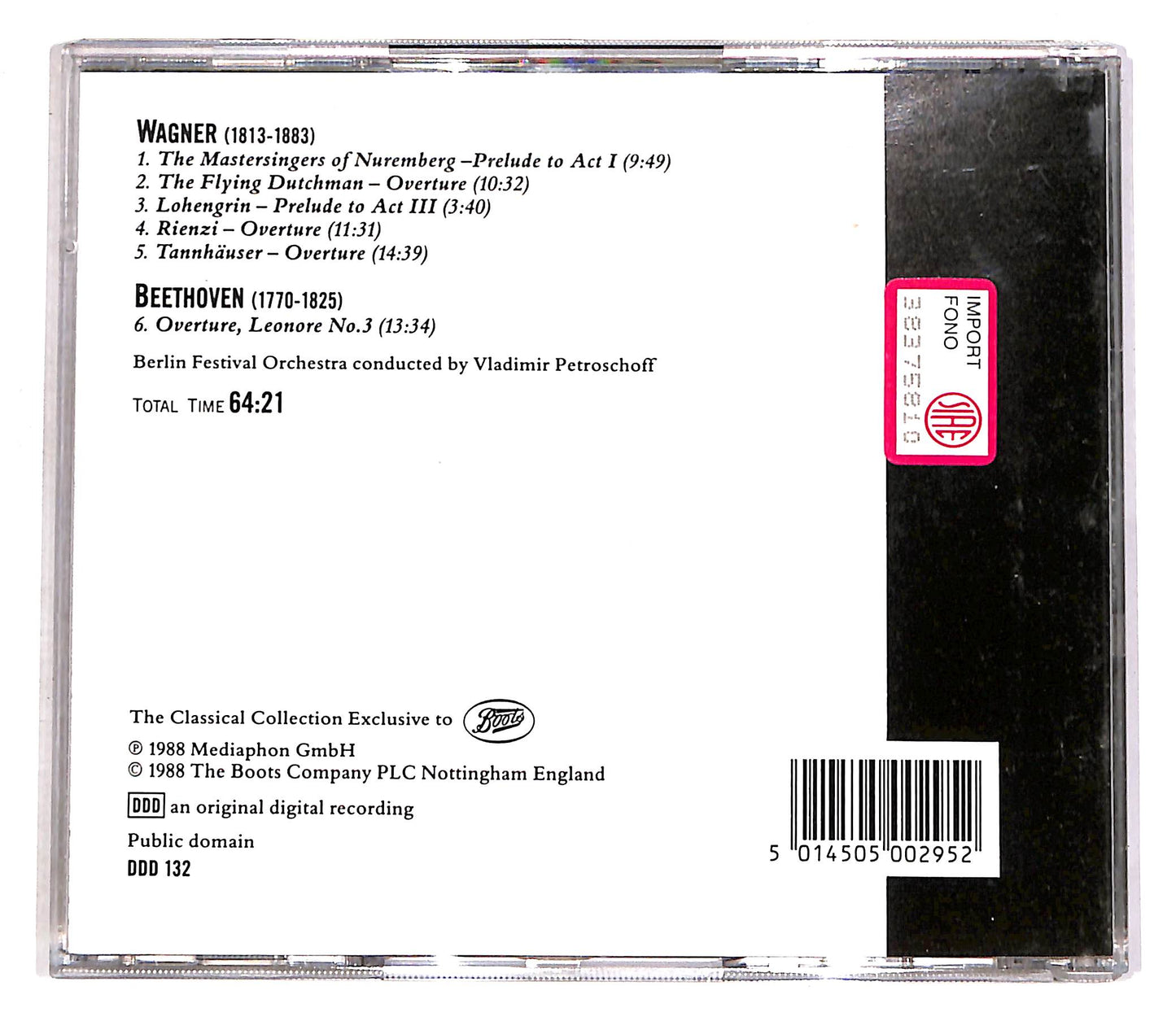 EBOND Richard Wagner - Wagner Overtures CD CD056133