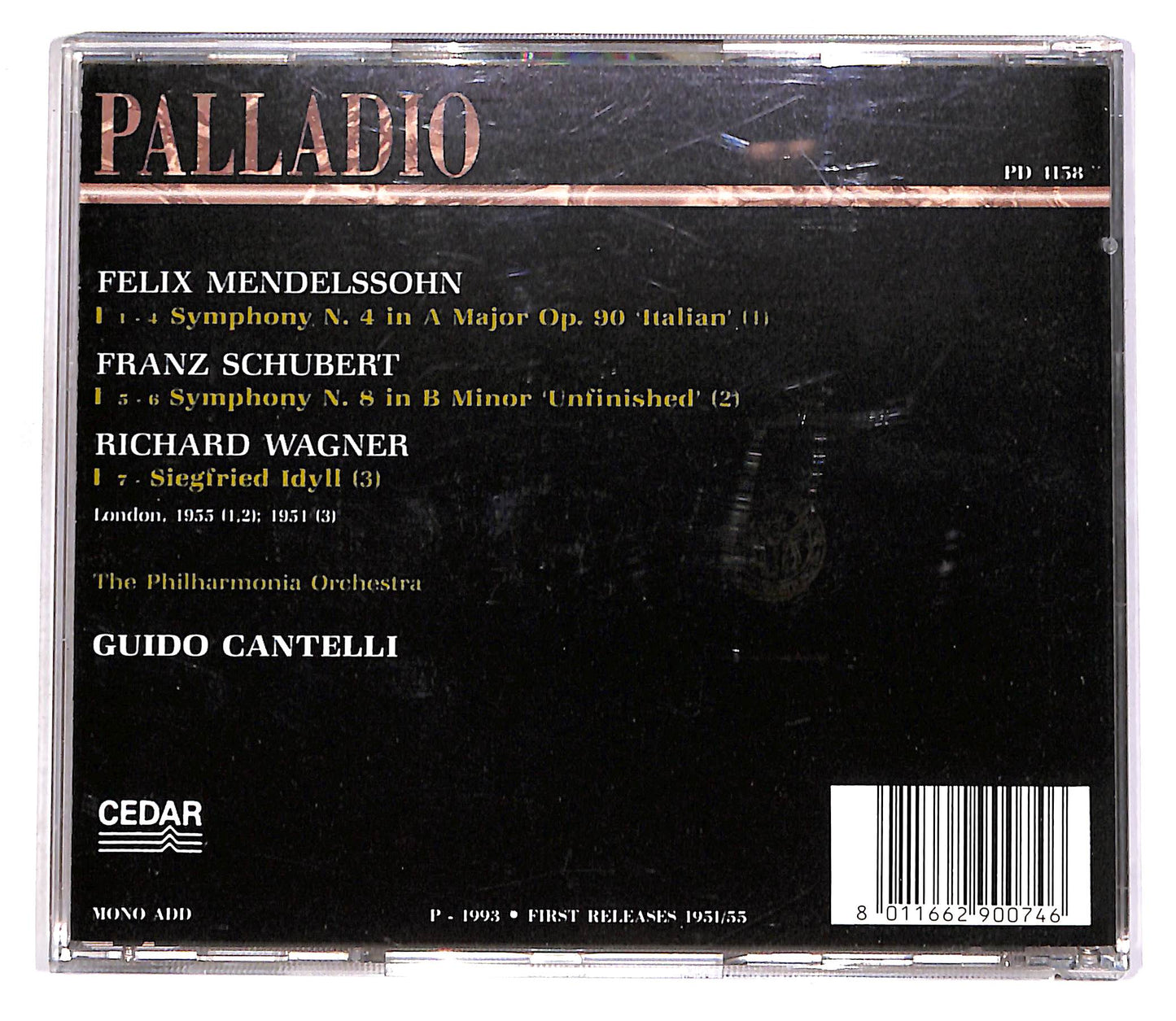 EBOND Mendelssohn Schubert Wagner - The Philharmonia Orchestra CD CD056216