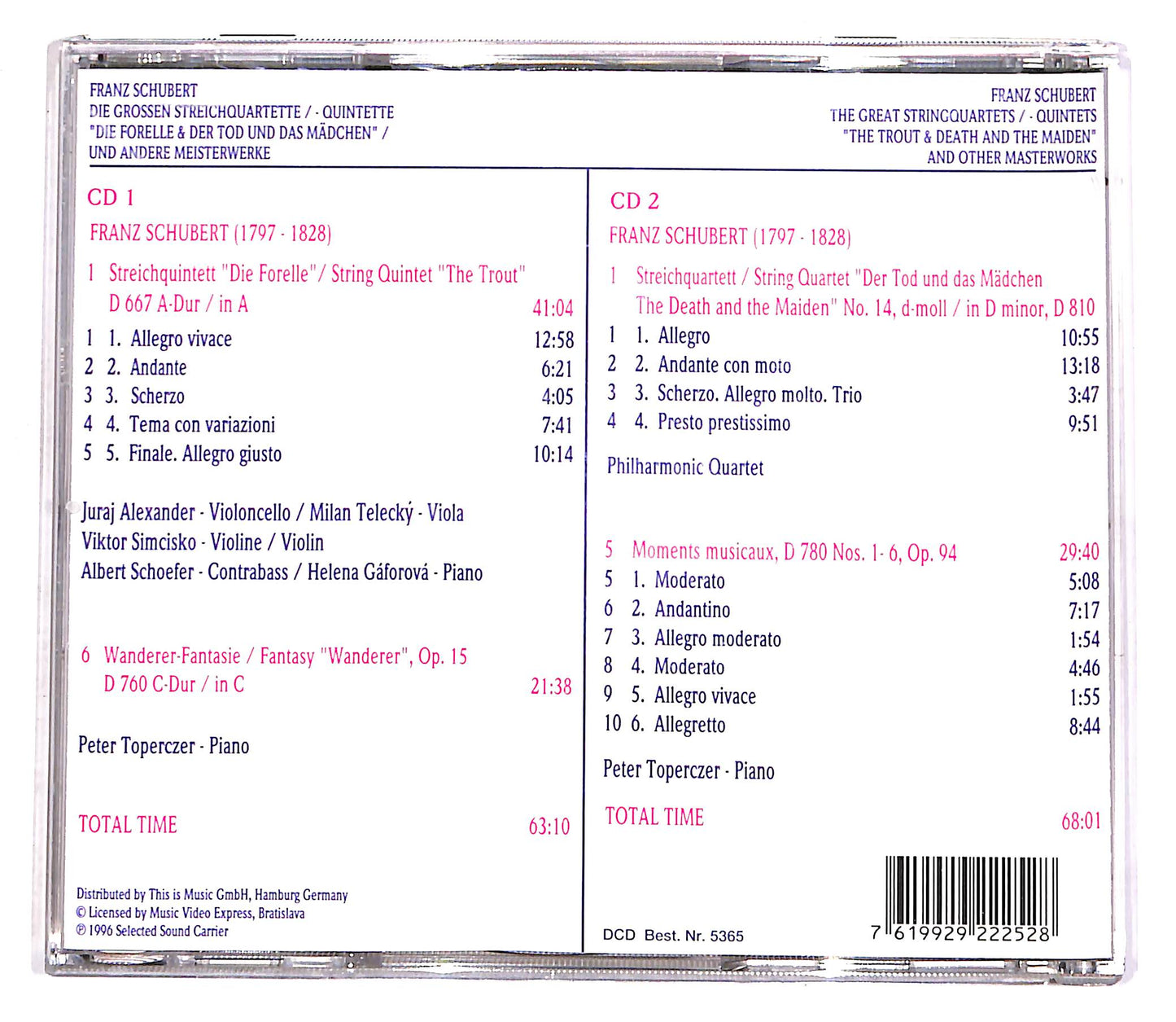 EBOND Franz Schubert - Classic Visions In Digital Vol.26 (2 dischi) CD CD056219