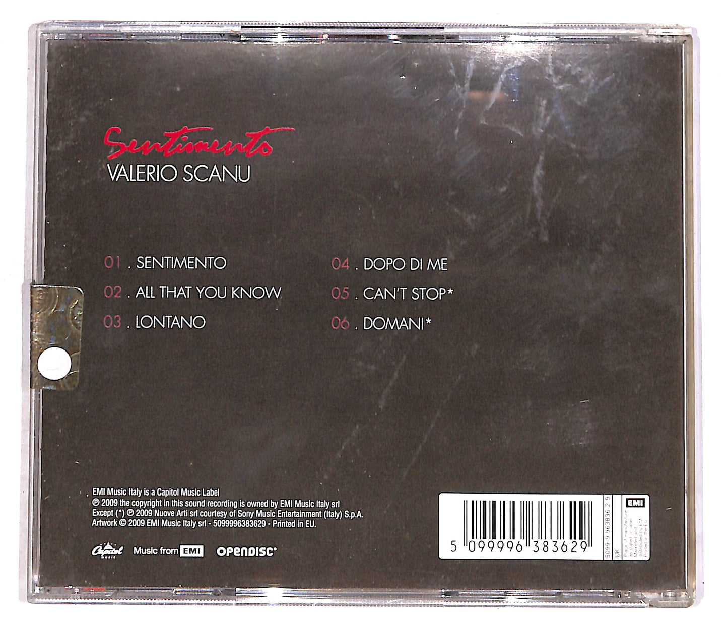 EBOND Valerio Scanu - Sentimento CD CD056247