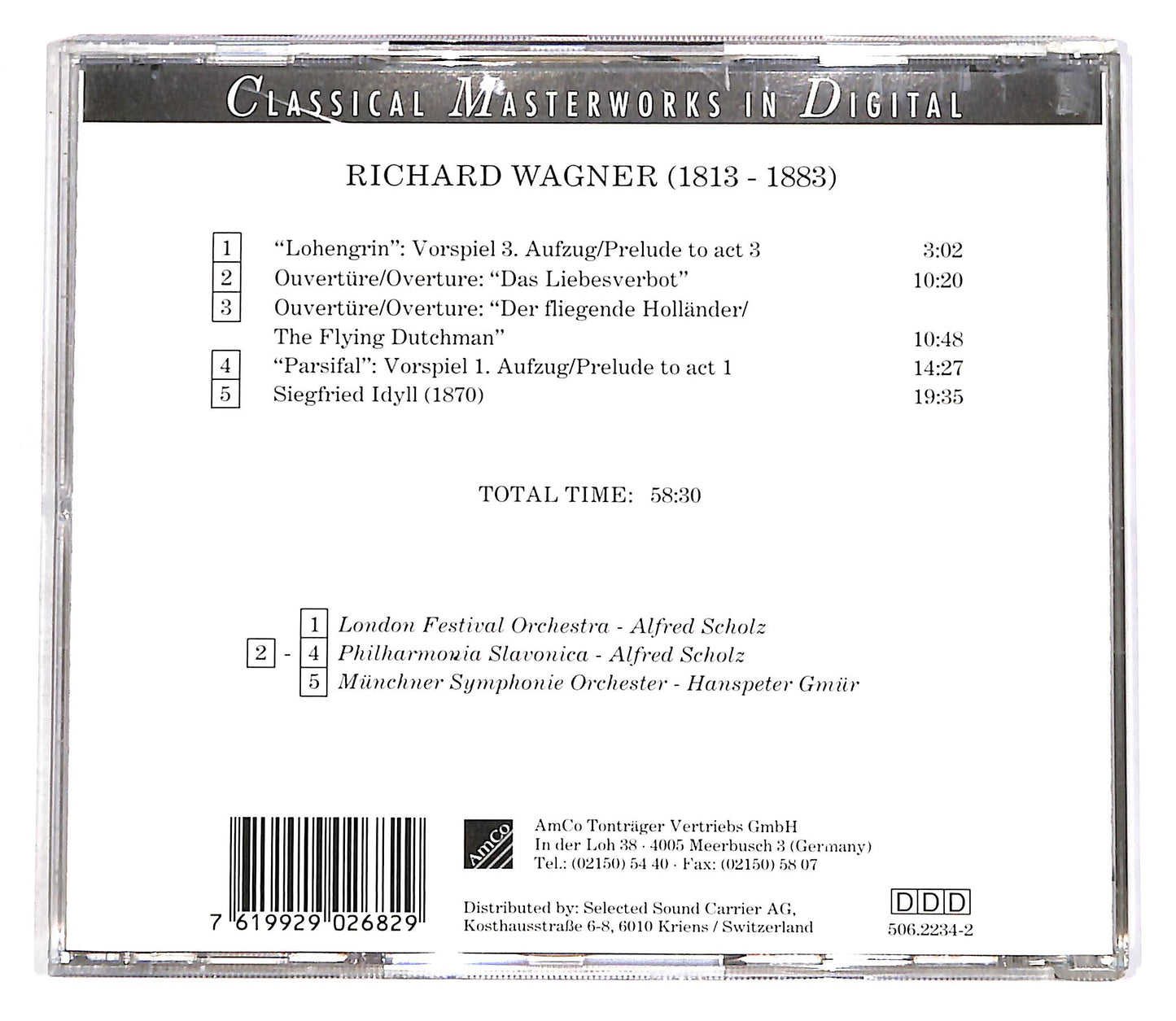 EBOND Wagner - Ouverturen & Orchester-Vorspiele CD CD056331