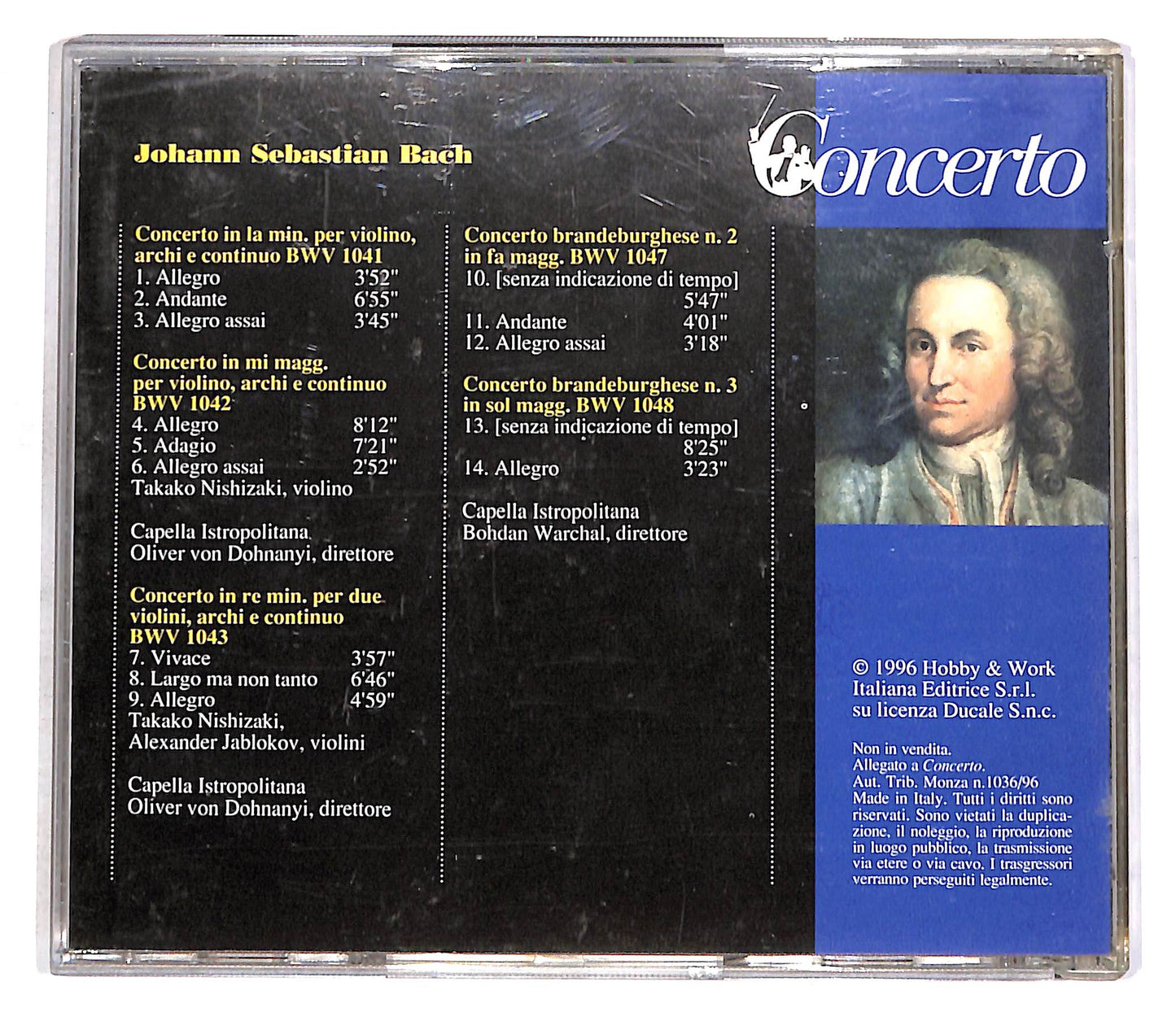 EBOND Bach - Concerto EDITORIALE CD CD056354