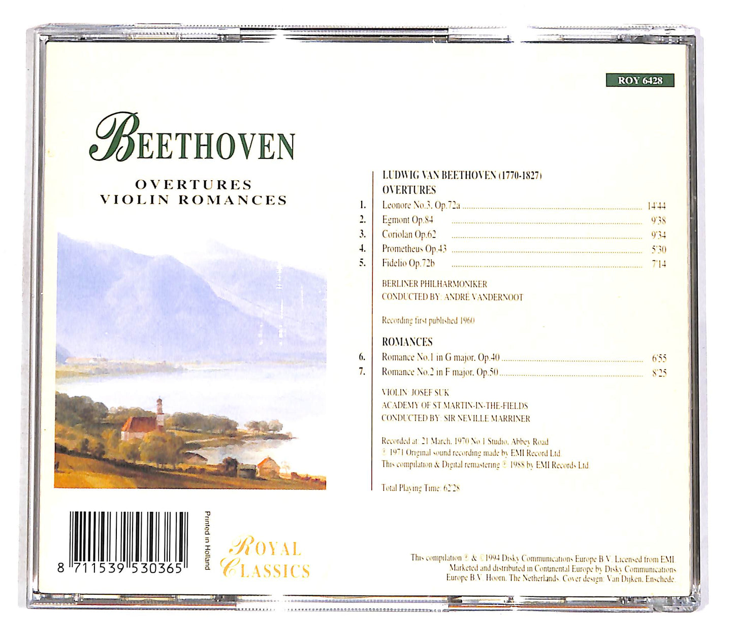 EBOND Beethoven - Overtures - Violin Romances CD CD056355