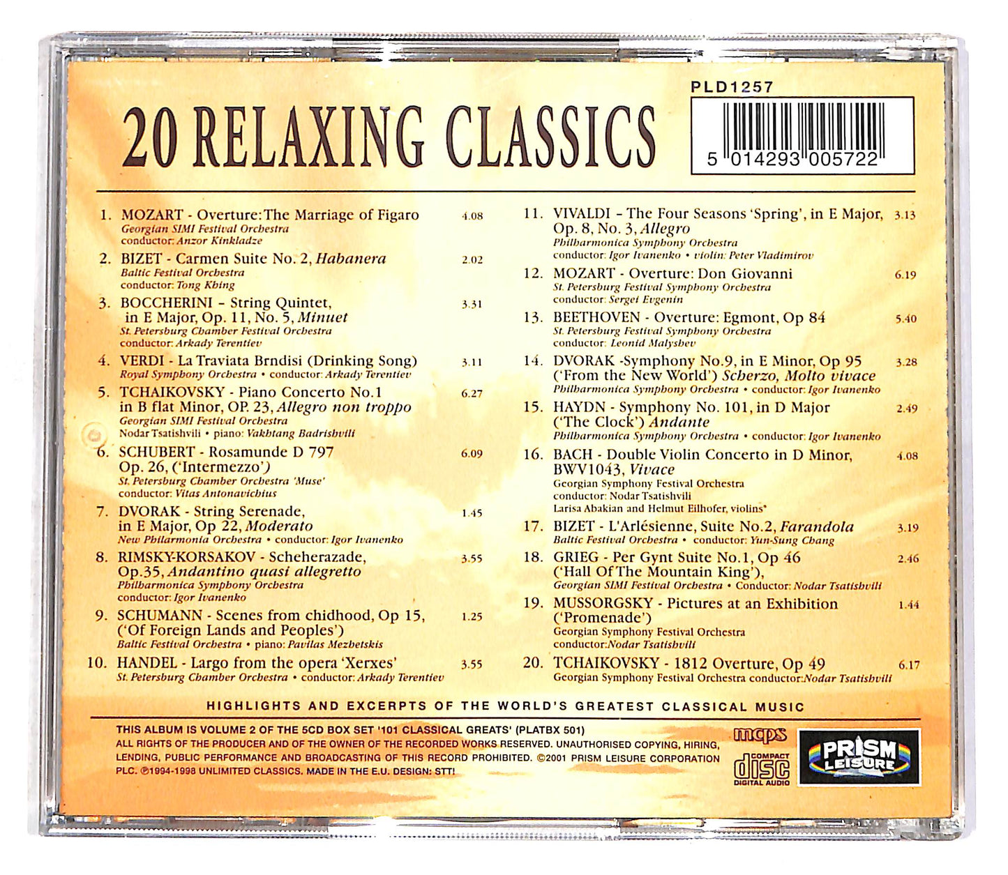 EBOND Various - 20 Relaxing Classics CD CD056431