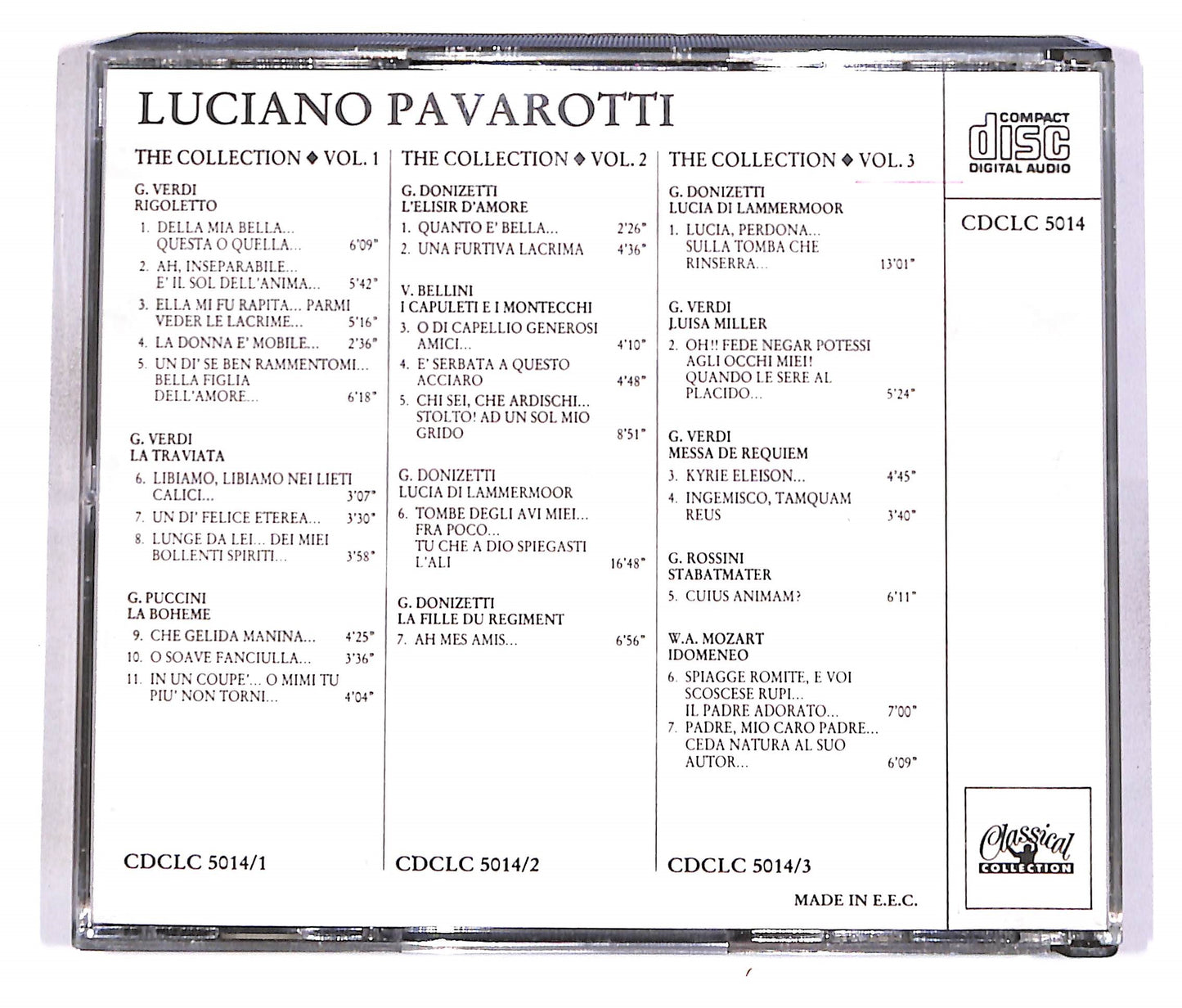 EBOND Luciano Pavarotti - The Collection Vol.1, 2, 3 (3 dischi) EDIT CD CD056434