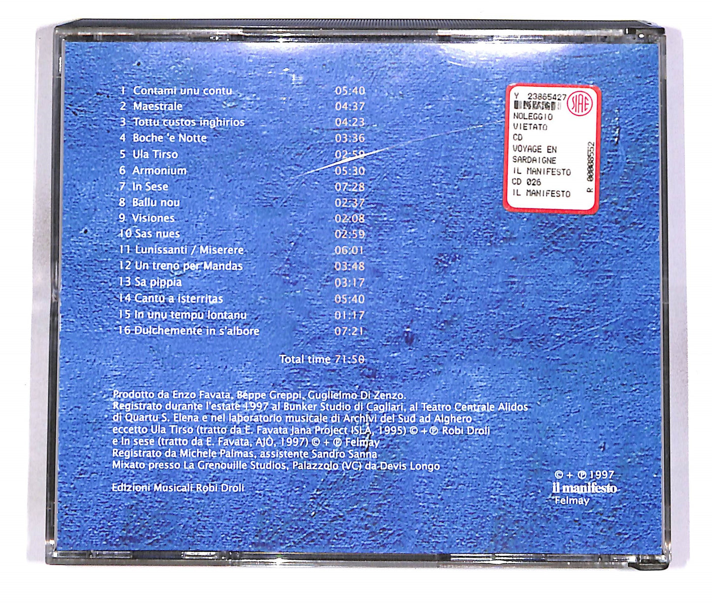 EBOND Enzo Favata - Voyage En Sardaigne (1 disco) EDITORIALE CD CD056442