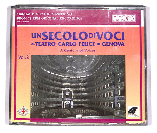 EBOND Un Secolo Di Voci, Teatro Carlo Felice, Genova - V.2 (2 disc) CD CD056445