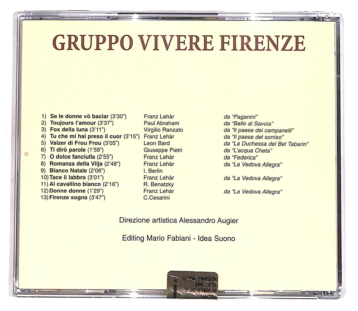 EBOND Various - Gruppo Vivere Firenze EDITORIALE CD CD056510