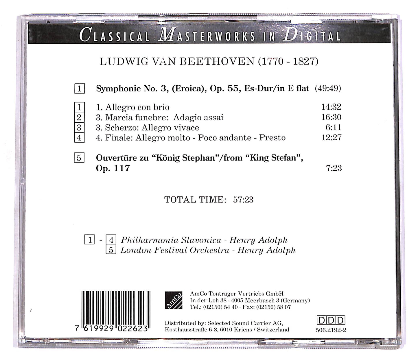 EBOND Beethoven - Symphonie No.3 Eroica, Op.55 CD CD056517