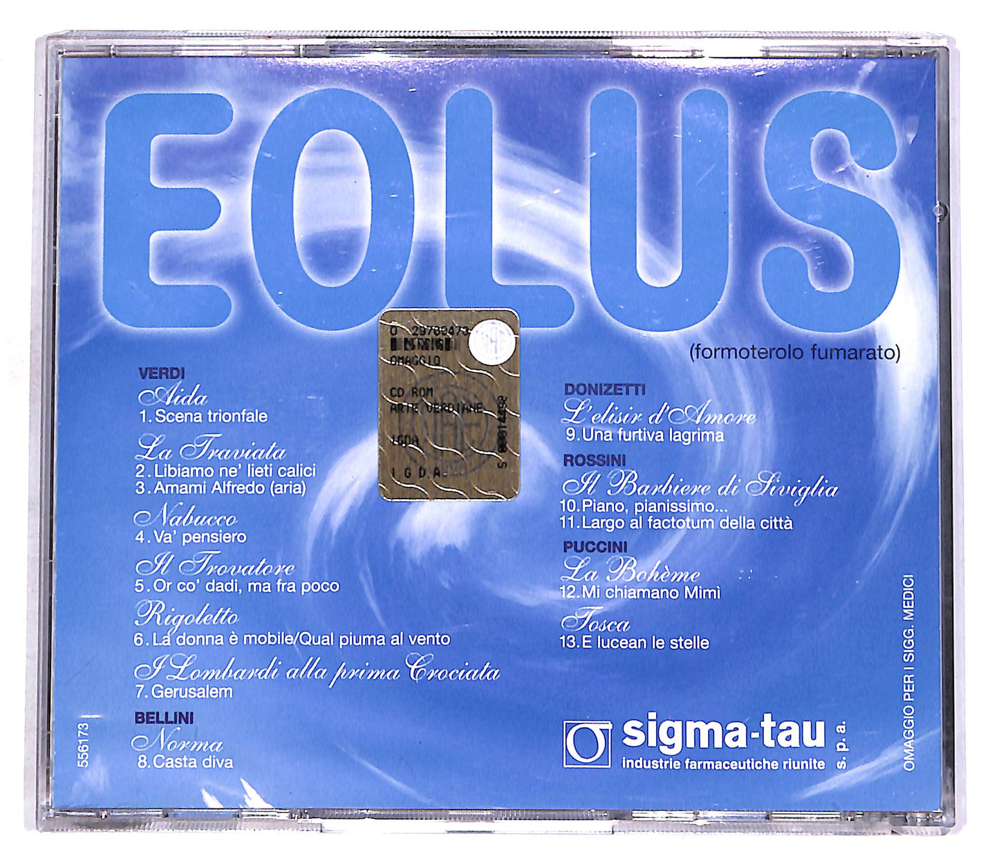 EBOND Eolus - Le Arie EDITORIALE CD CD056535