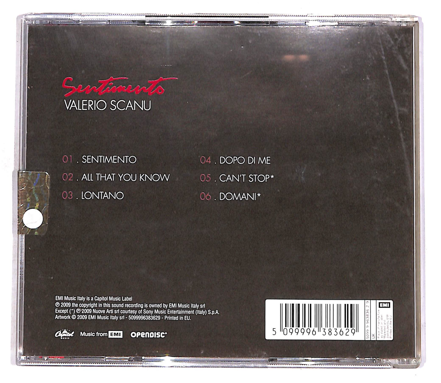 EBOND Valerio Scanu - Sentimento CD CD056541