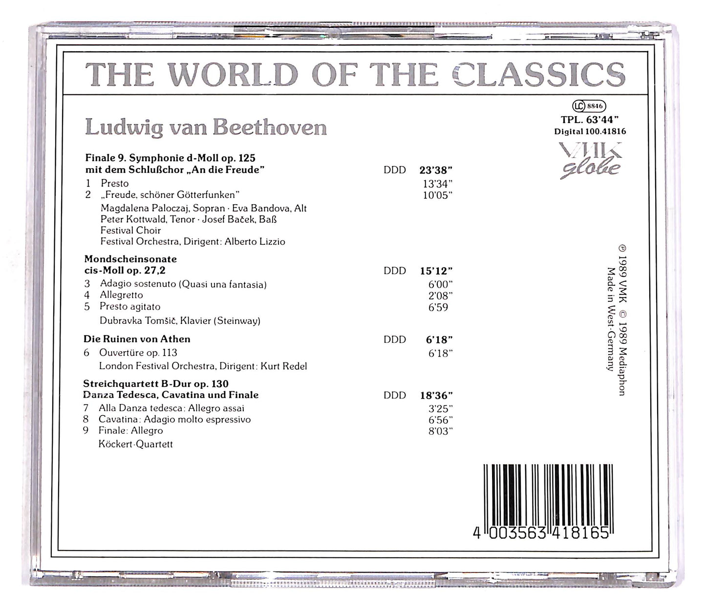 EBOND Ludwig Van Beethoven - Ludwig Van Beethoven CD CD056556