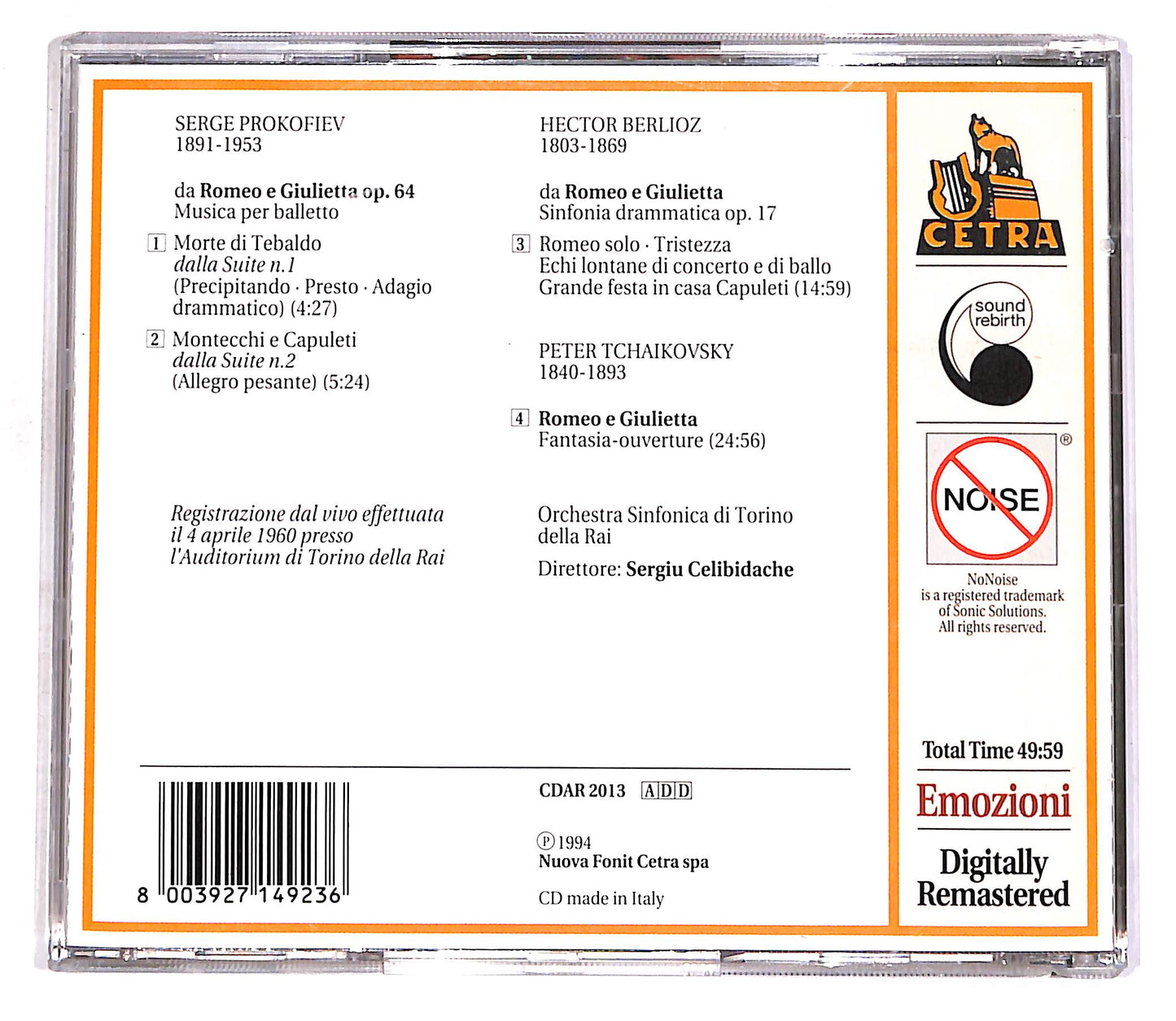 EBOND Romeo E Giulietta - Celibidache CD CD056625