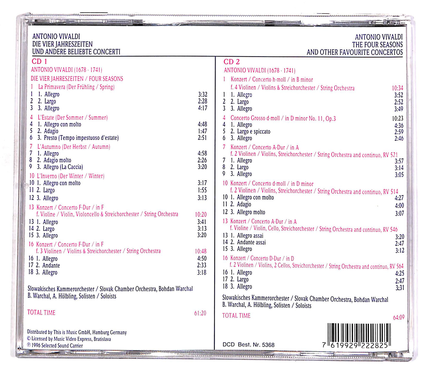 EBOND Antonio Vivaldi - Classic Visions In Digital Vol. 29 (2 dischi) CD CD056649