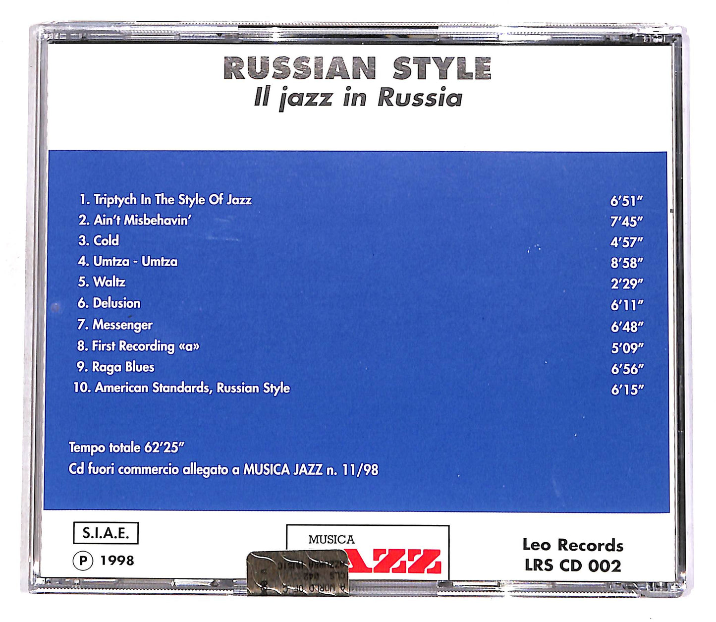 EBOND Various - Russian Style (Il Jazz In Russia) EDITORIALE CD CD056657