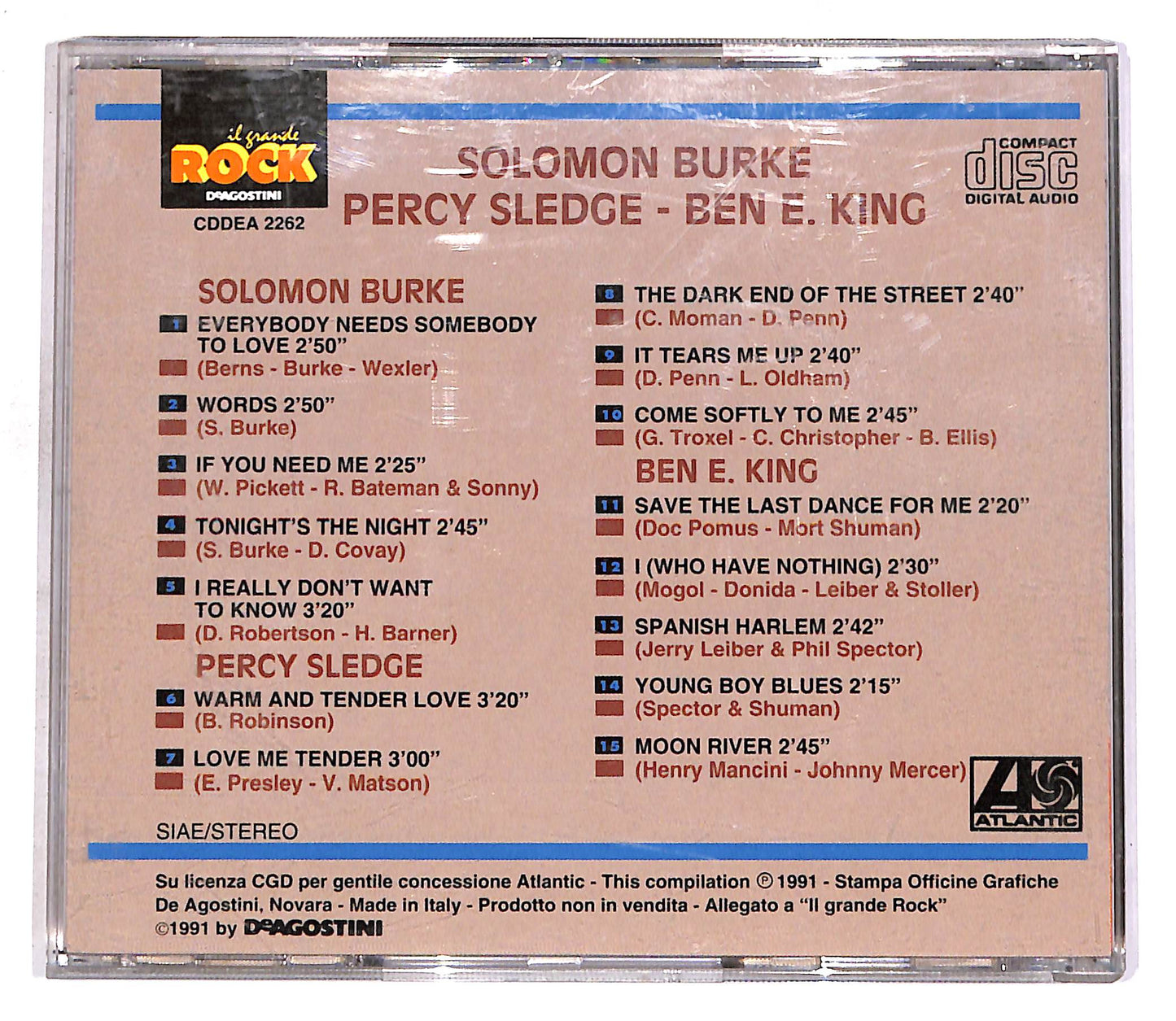 EBOND Solomon Burke - Percy Sledge - Ben E. King EDITORIALE CD CD056712