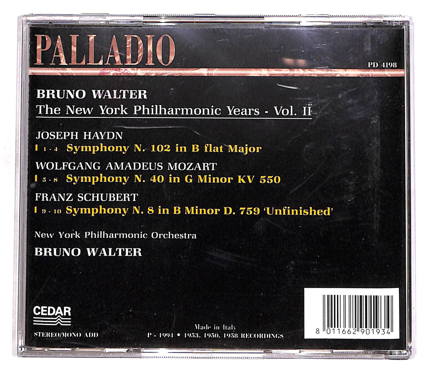 EBOND Bruno Walter - The New York Philharmonic Years - Vol. II CD CD056714