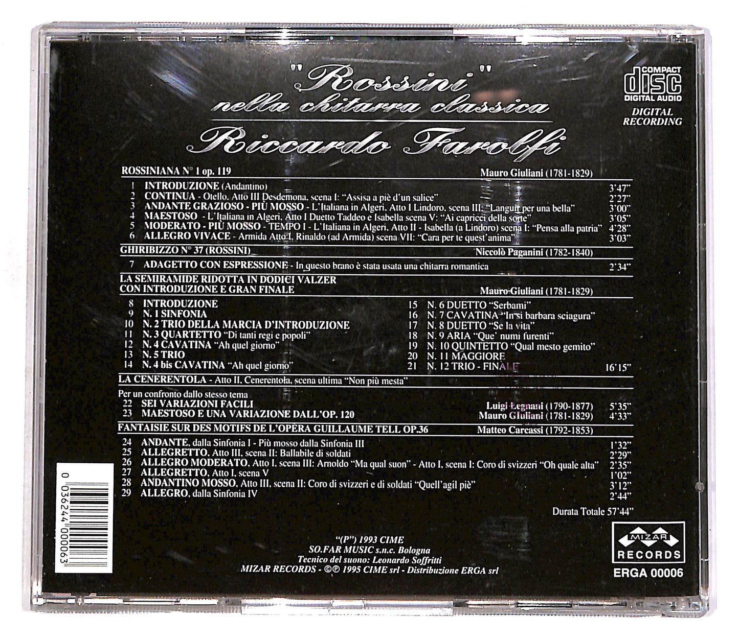 EBOND Riccardo Farolfi - 'Rossini' nella chitarra classica CD CD056723