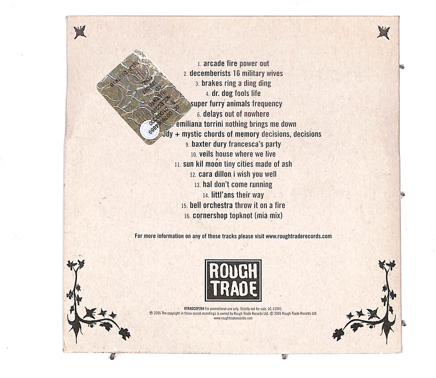 EBOND Various - Rough Trade Sampler 02 (International Edition) CD CD056833