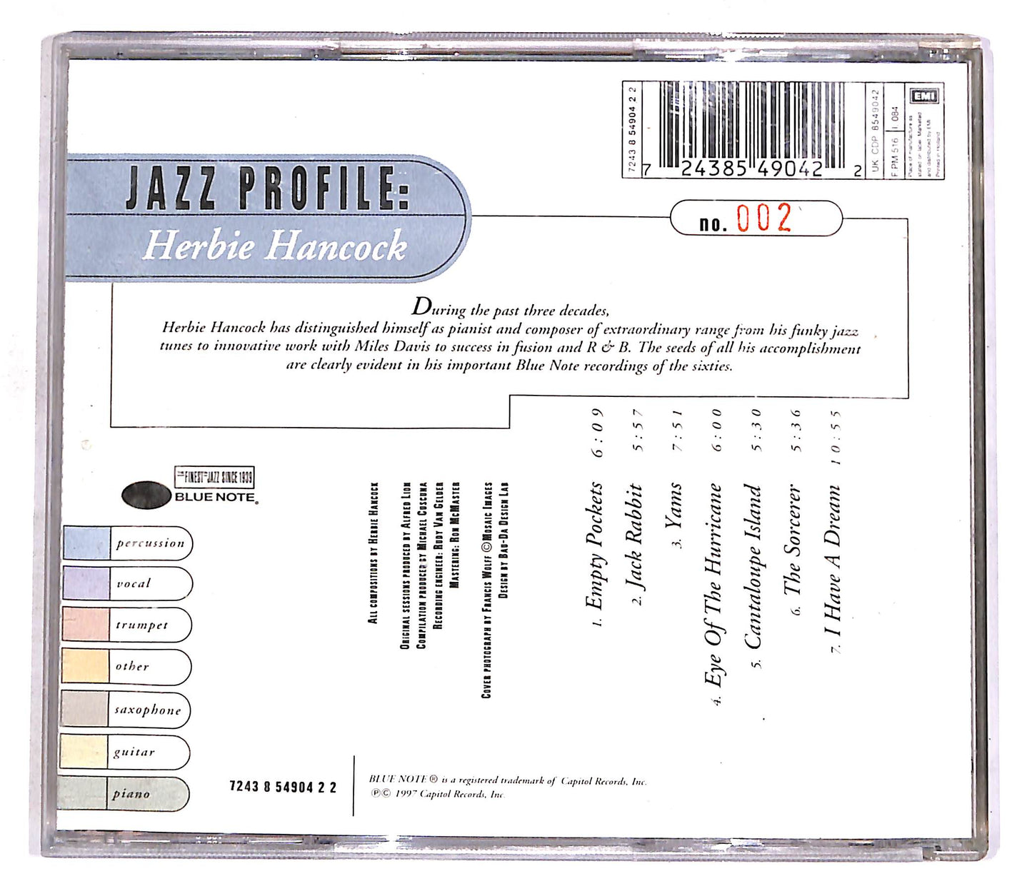 EBOND Herbie Hancock - Jazz Profile Vol.2 - Herbie Hancock CD CD056854