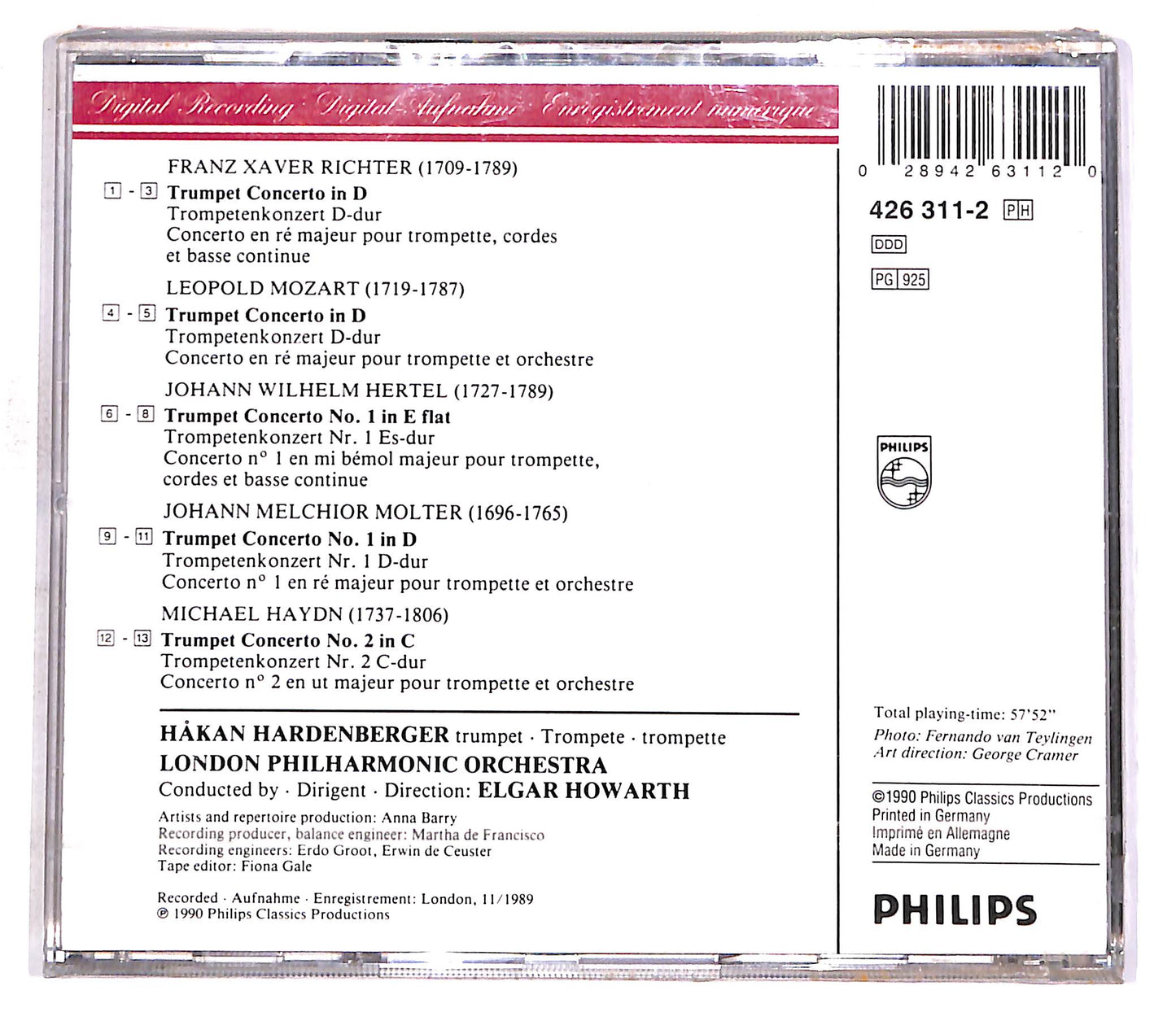 EBOND Trumpet Concertos - Hardenberger - London Philharmonic Orch. CD CD056931