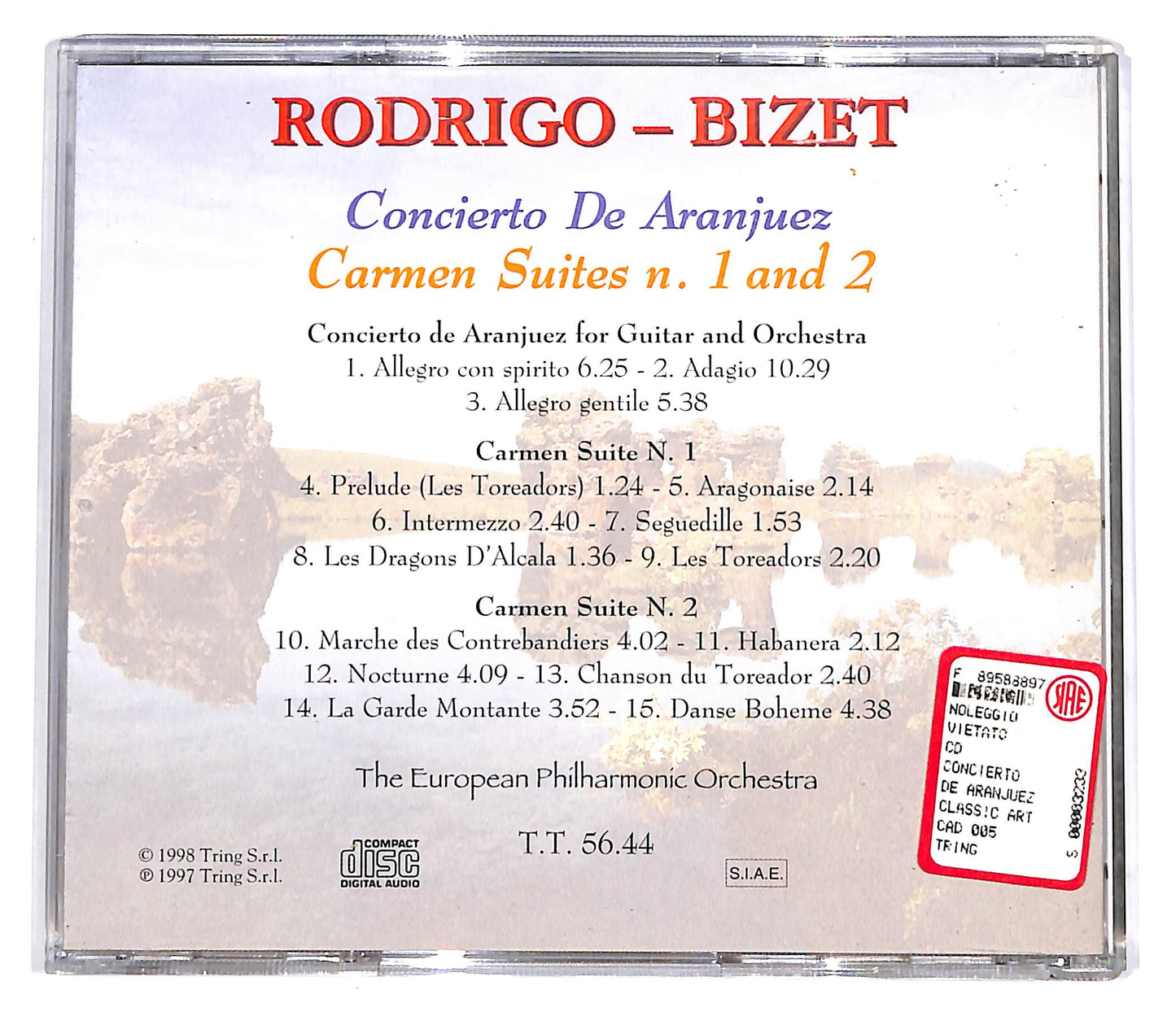 EBOND Rodrigo, Bizet - Concierto De Aranjuez - Carmen Suites N.1 & 2 CD CD056950