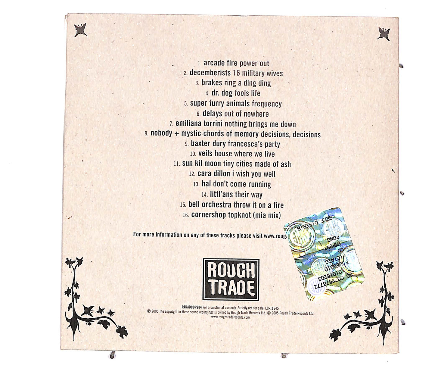 EBOND Various - Rough Trade Sampler 02 (International Edition) CD CD057034