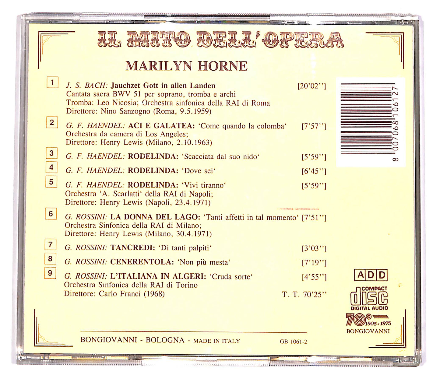 EBOND Marilyn Horne - Marilyn Horne CD CD057043
