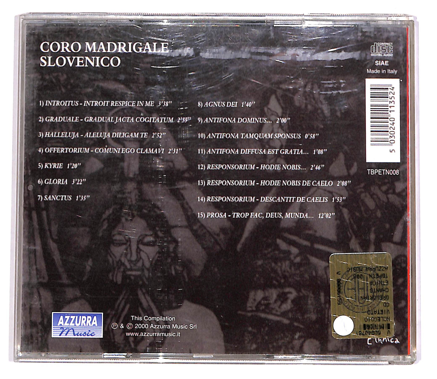 EBOND Coro Madrigale Slovenico - Gregorian Chants CD CD057049