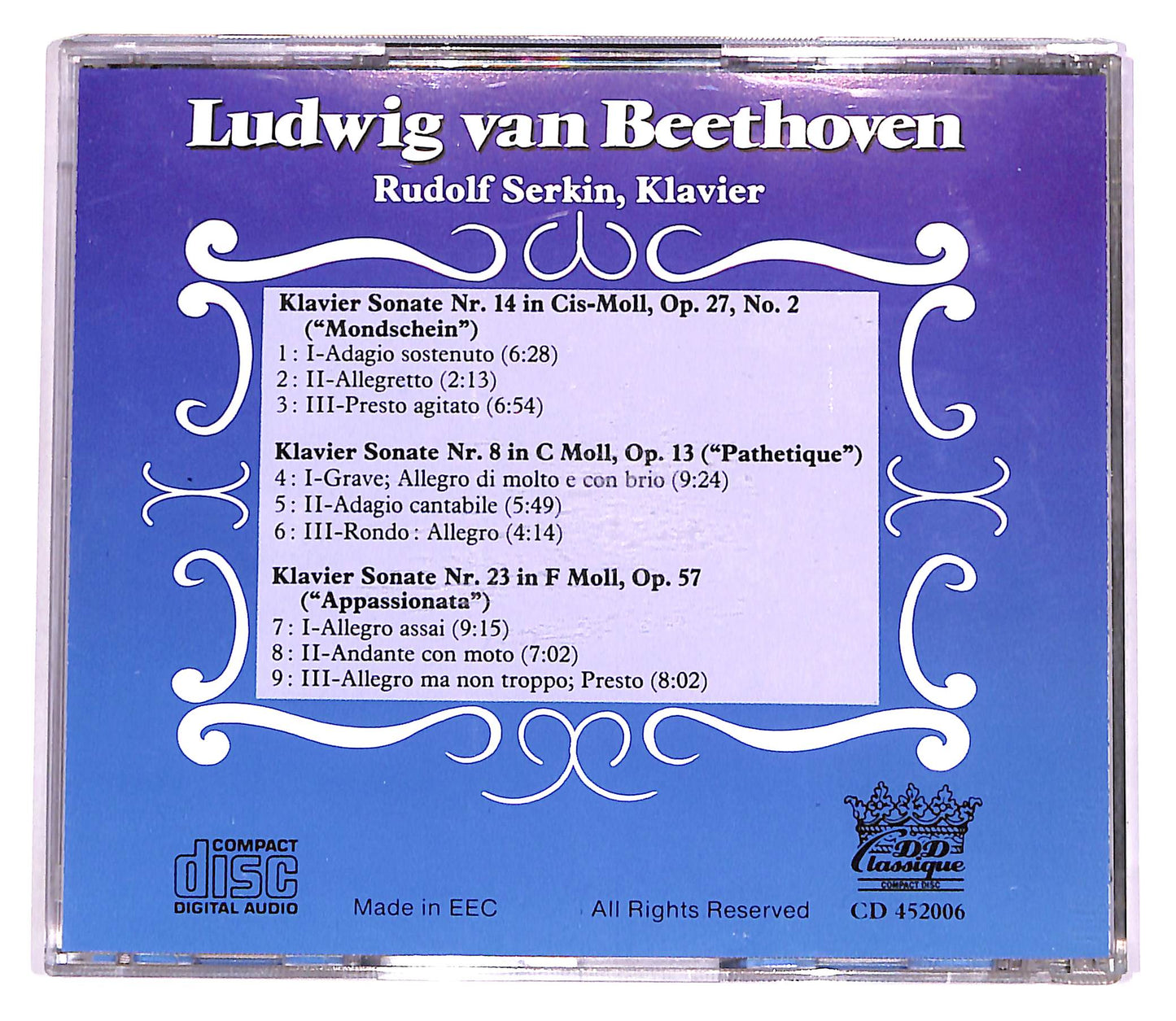 EBOND Ludwig Van Beethoven - Klavier Sonaten EDITORIALE CD CD057120