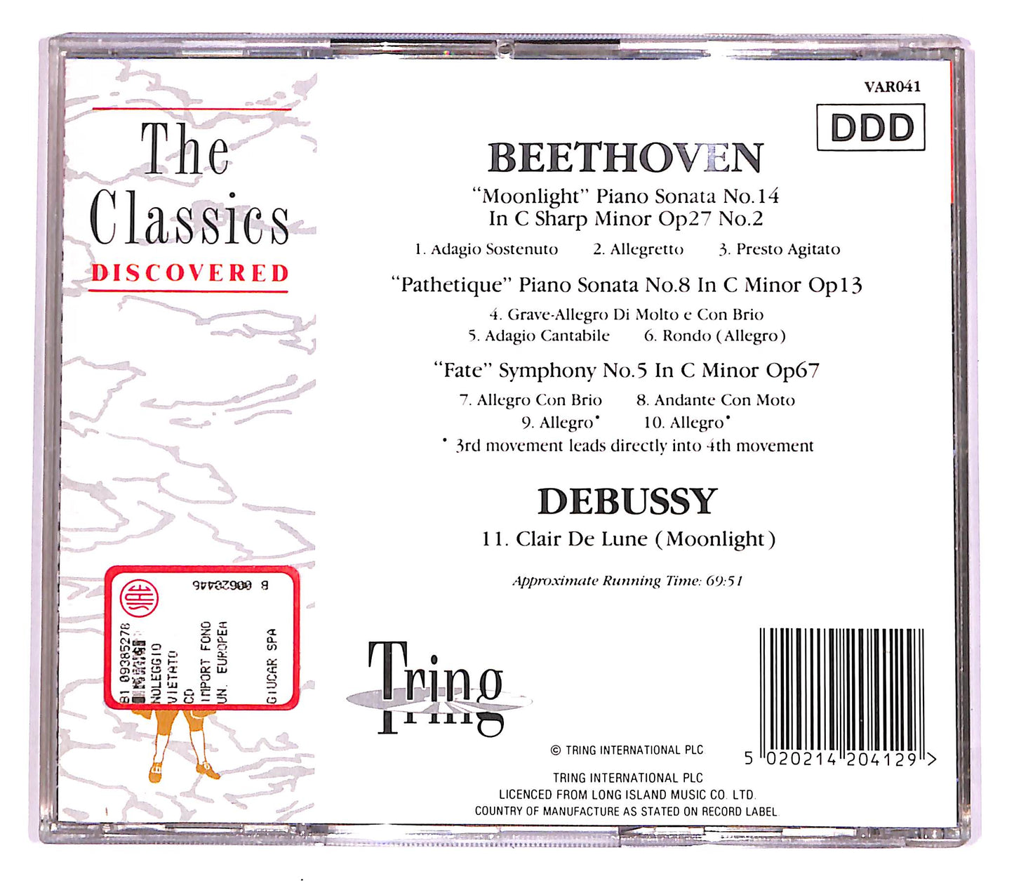 EBOND Beethoven, Debussy - The Classics Discovered Vol.1 CD CD057125