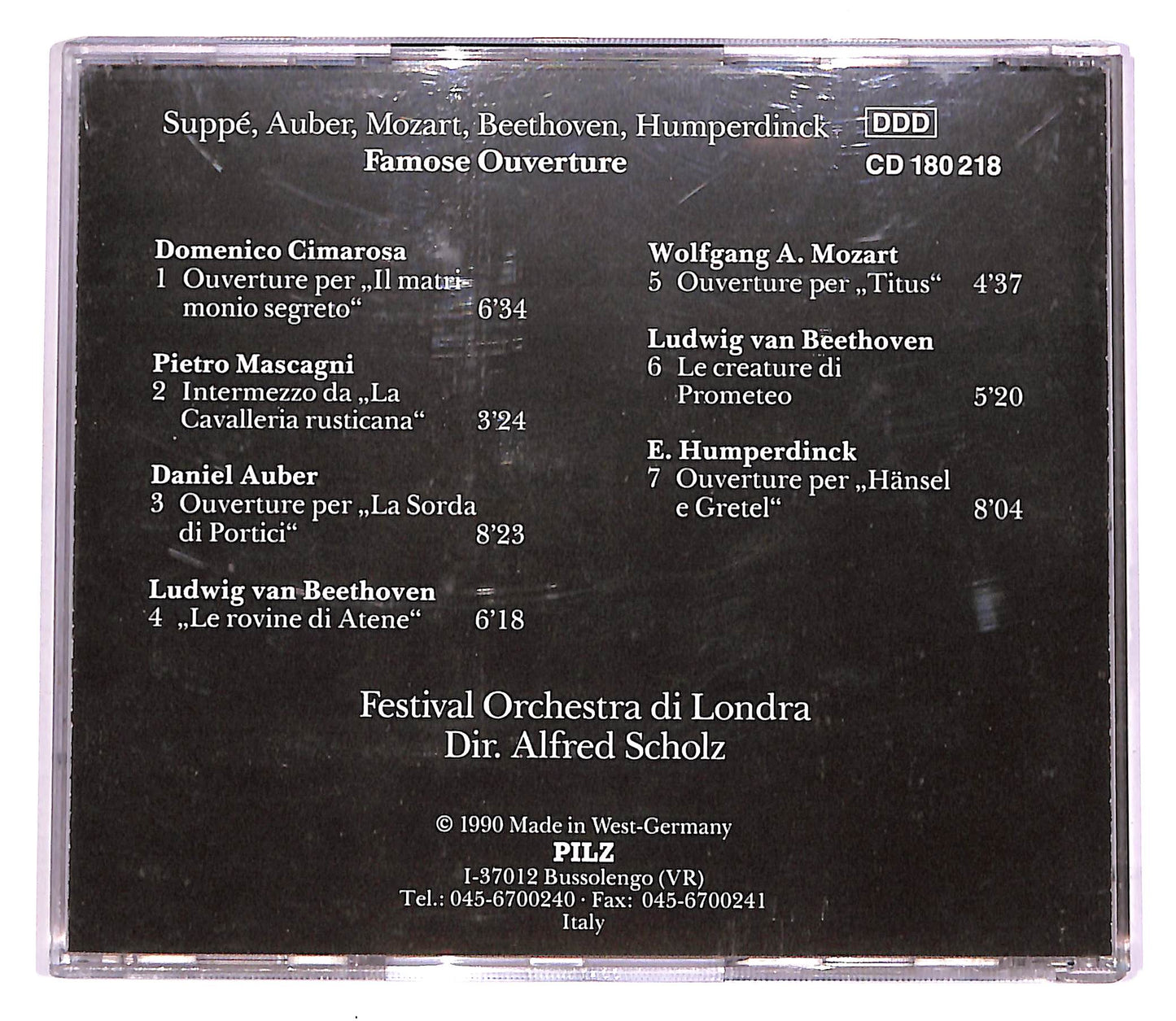 EBOND Suppe, Auber, Mozart, Beethoven - Famose Ouverture 2 EDITORIA CD CD057139