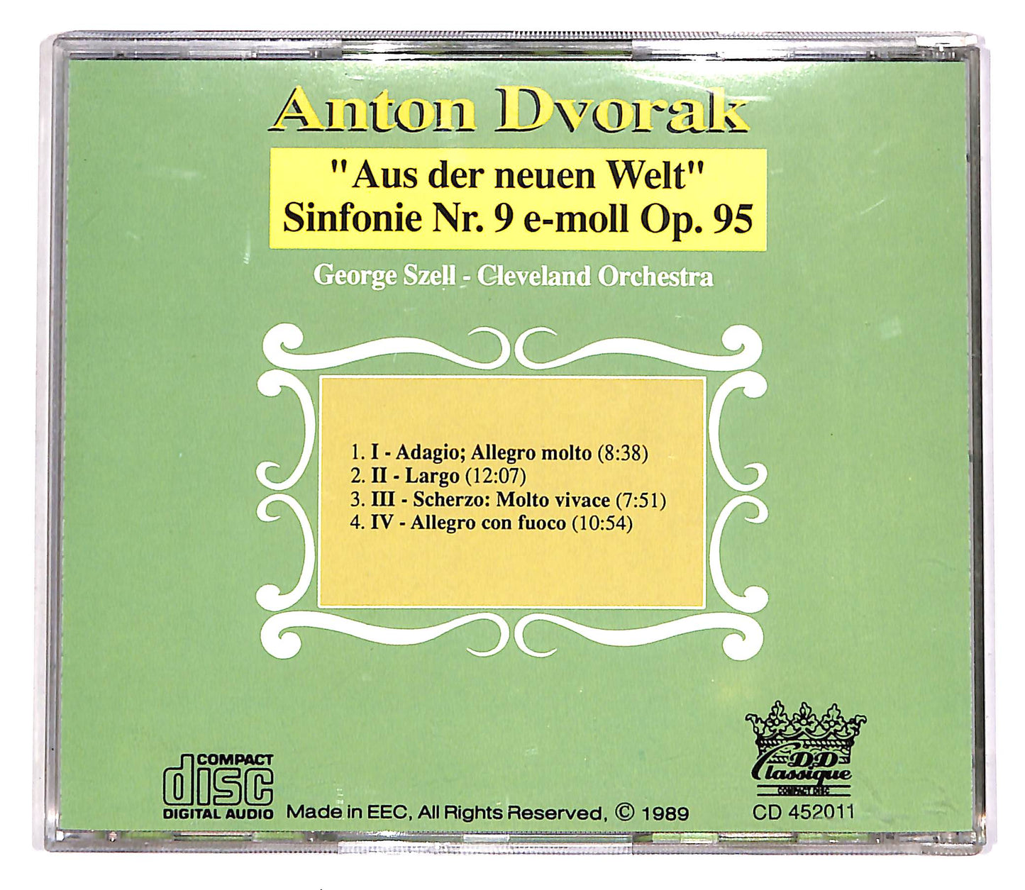 EBOND Anton Dvorak - Aus Der Neuen Welt - Sinfonie Nr.9 Op.95 EDITOR CD CD057147