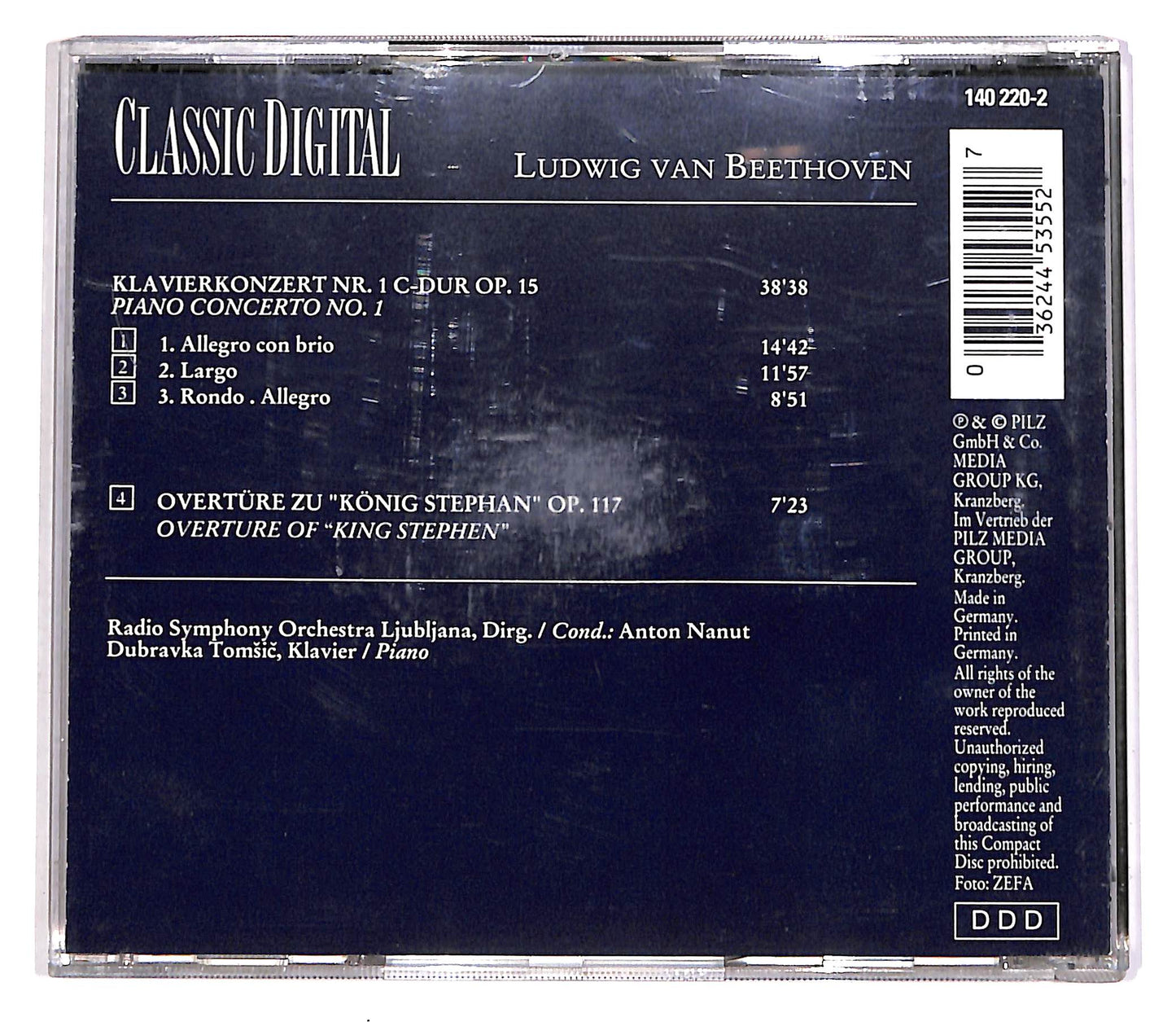 EBOND Ludwig van Beethoven - Classic Digital - Klavierkonzert Nr.1 CD CD057148