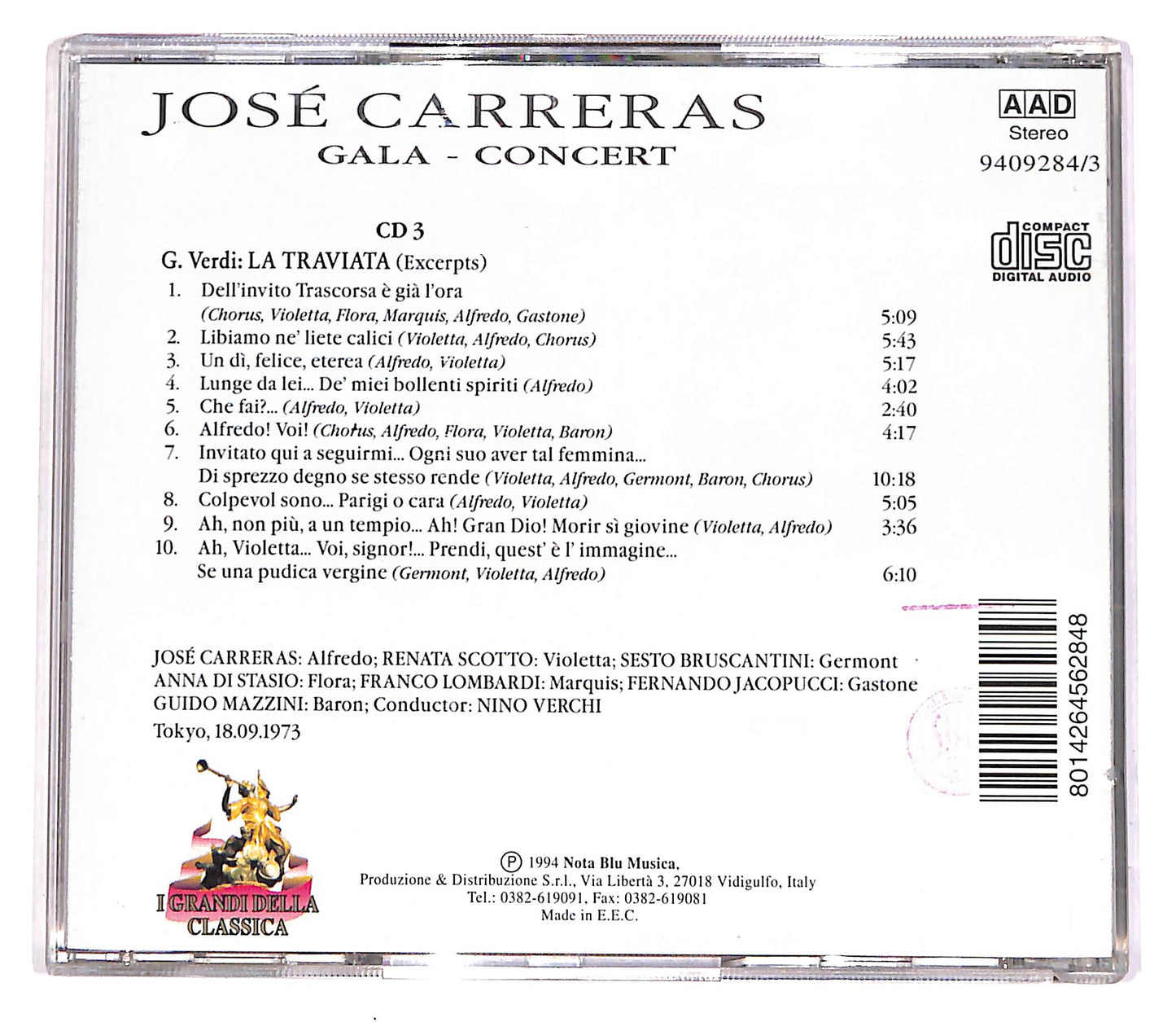 EBOND Jose Carreras - Gala Concert Vol.3 CD CD057149