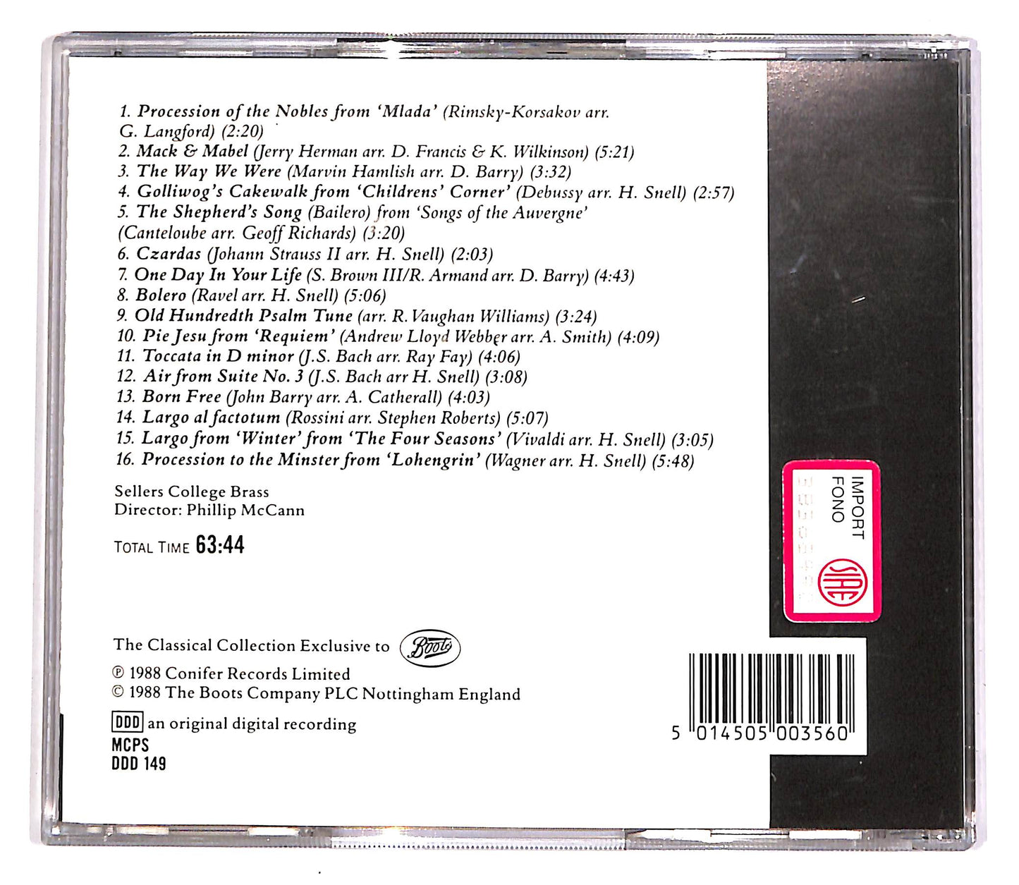 EBOND Sellers College Brass - The Classic Brass Band Collection CD CD057152