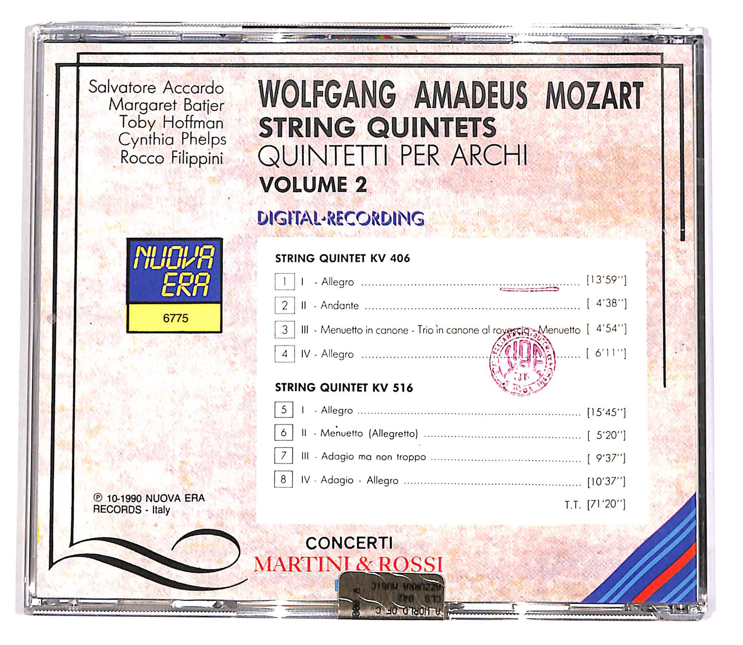 EBOND Mozart - String Quintets Vol.2 - Accardo - Batjer - Hoffman ED CD CD057214