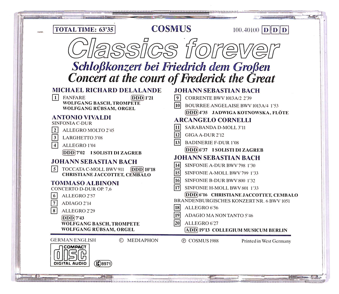 EBOND Schlosskonzert - Concert At The Court EDITORIALE CD CD057260