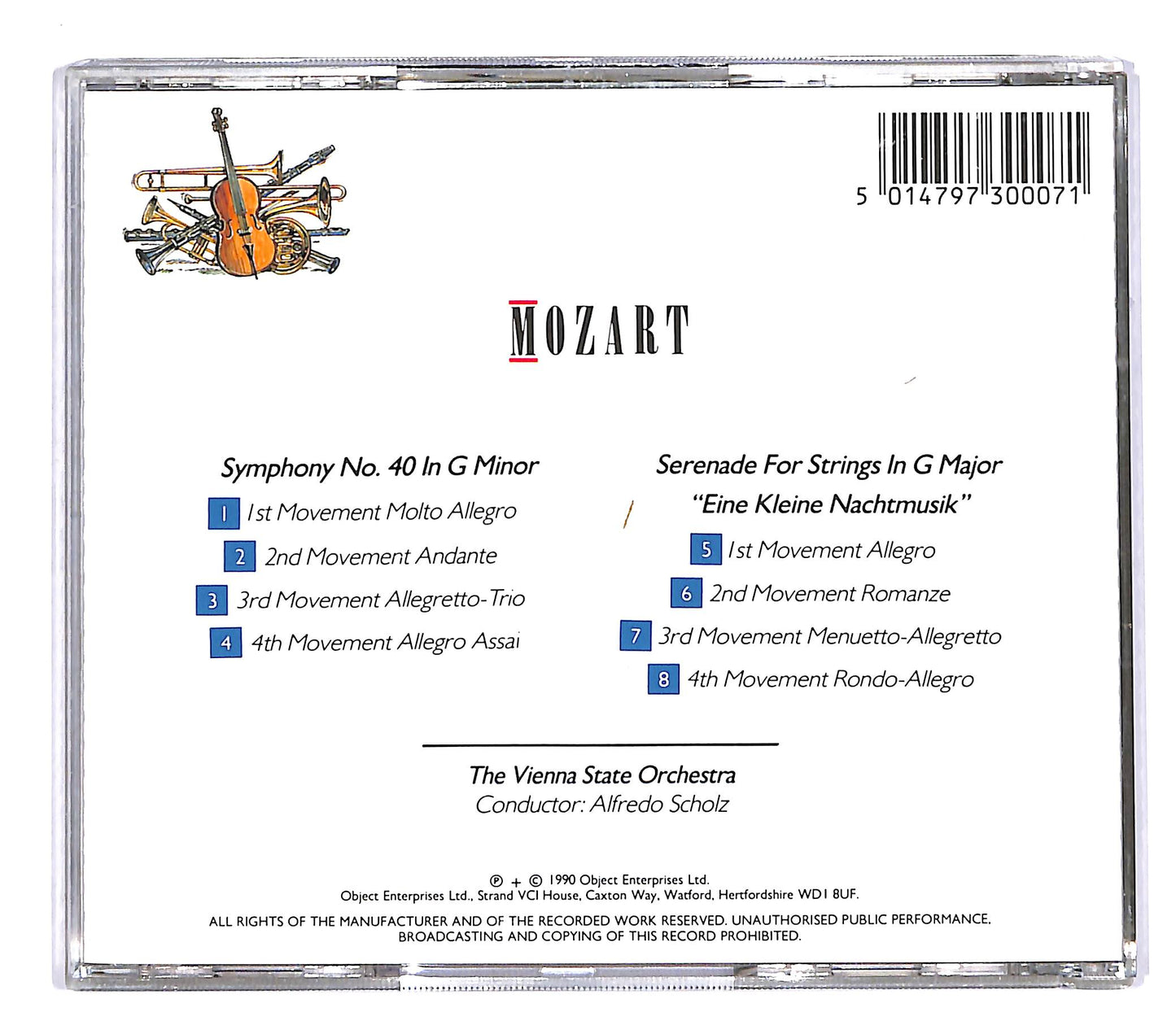 EBOND Mozart - Symphony No. 40 Serenade For Strings CD CD057412