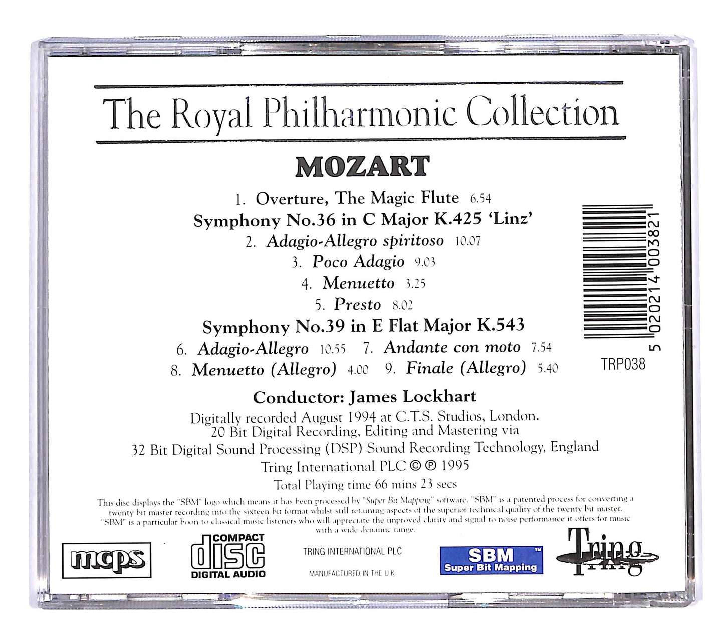 EBOND The Royal Philharmonic Orchestra - Mozart symphony No.36 CD CD057555