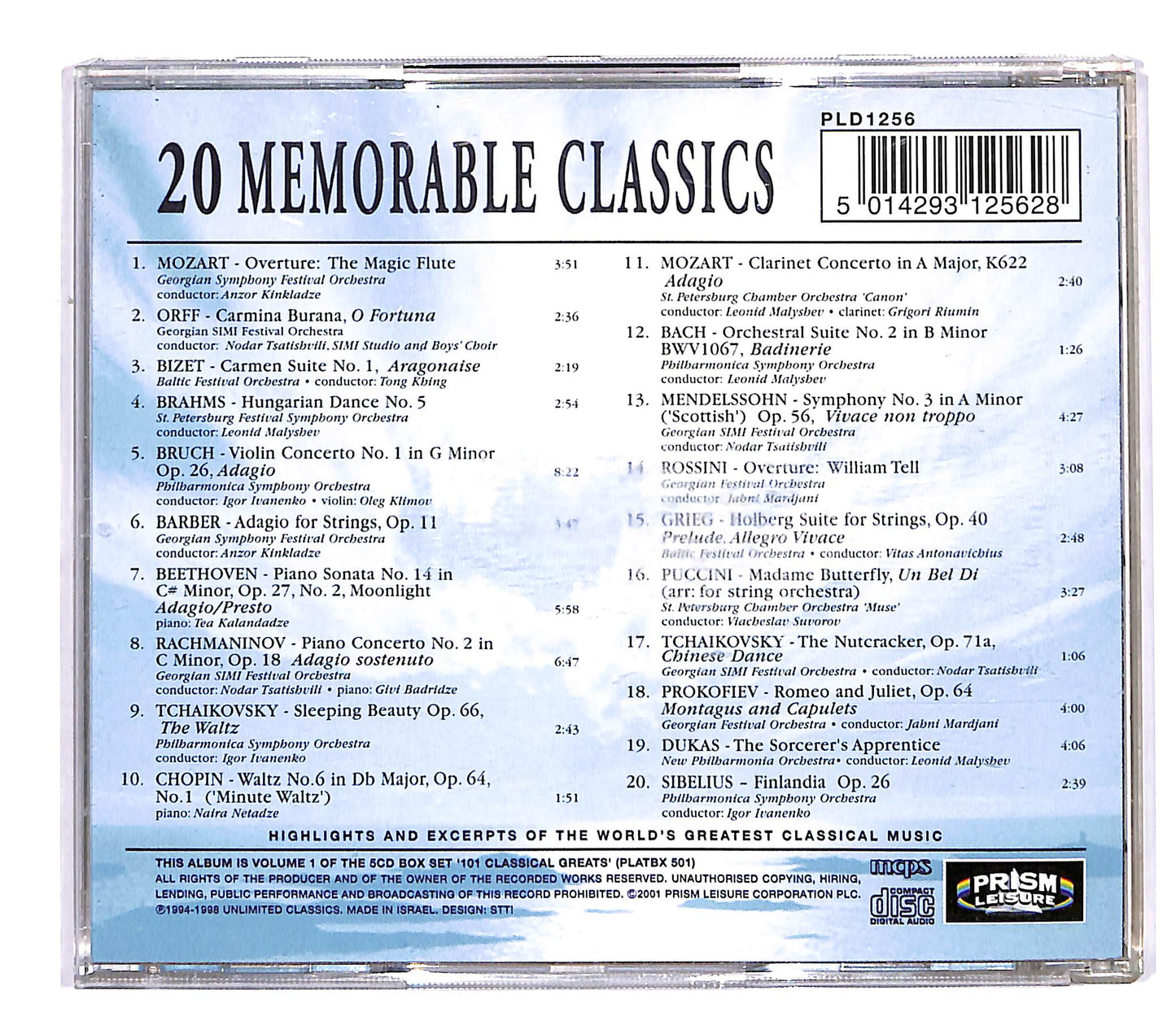 EBOND Various - 20 memorable classics CD CD057614