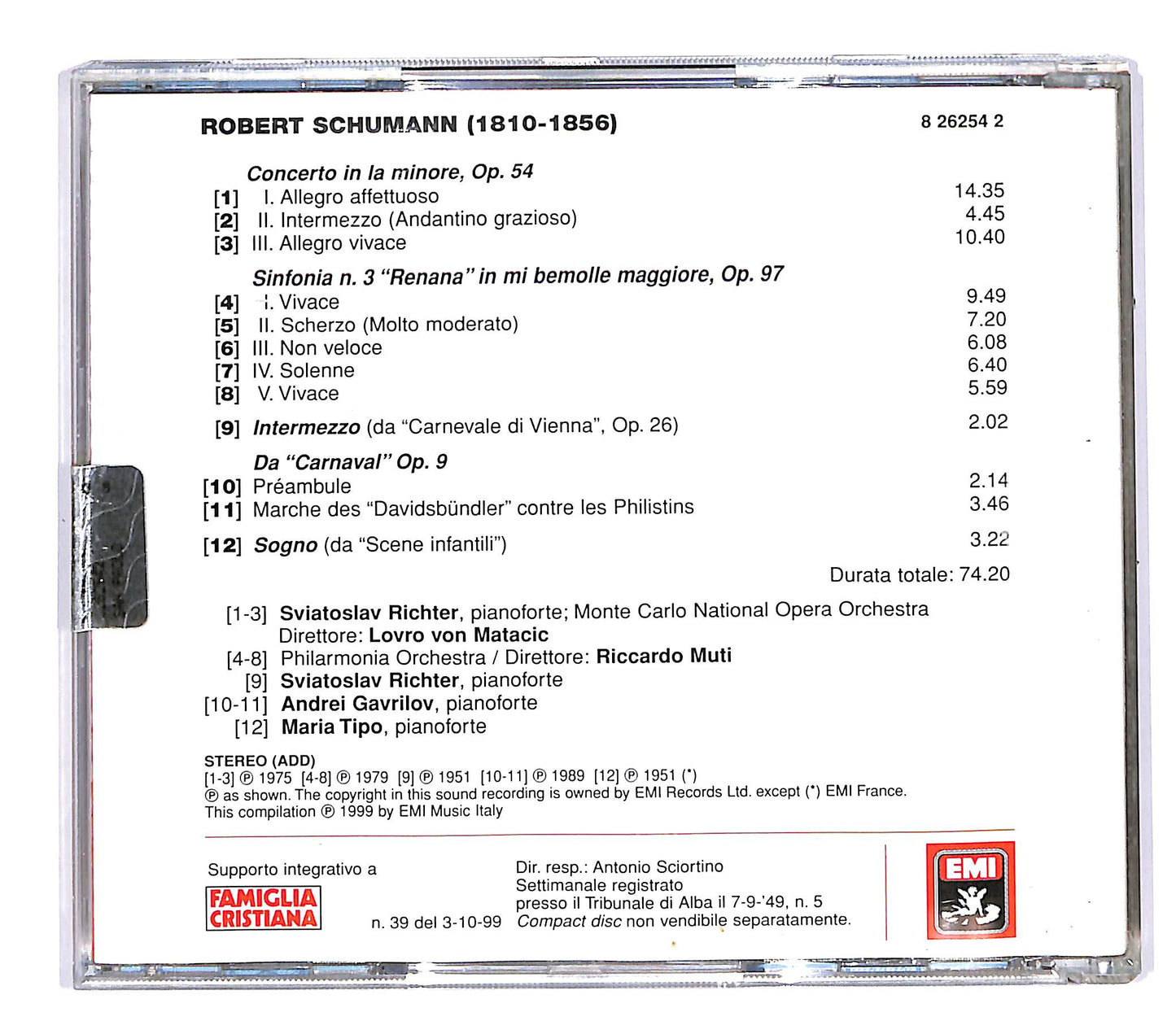 EBOND Robert Schumann - Robert Schumann (1810-1856) EDITORIALE CD CD057634