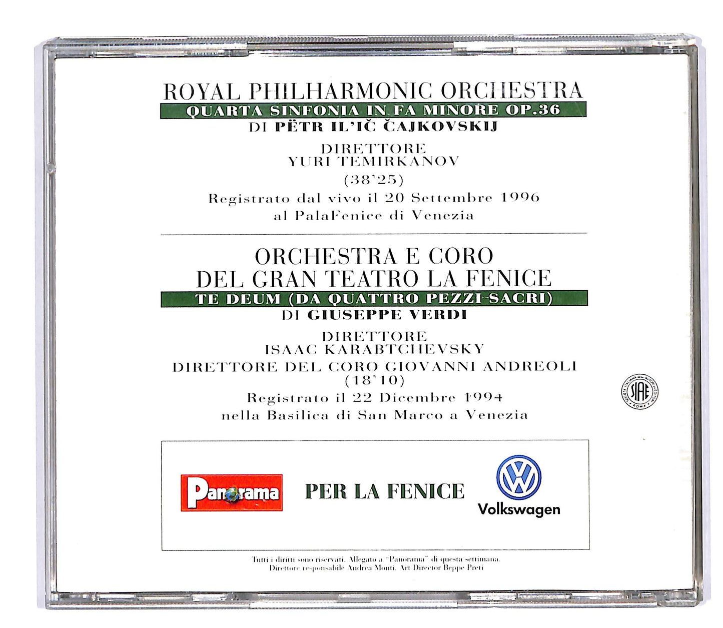 EBOND Royal Philharmonic - Concerto Per La Fenice EDITORIALE CD CD057718