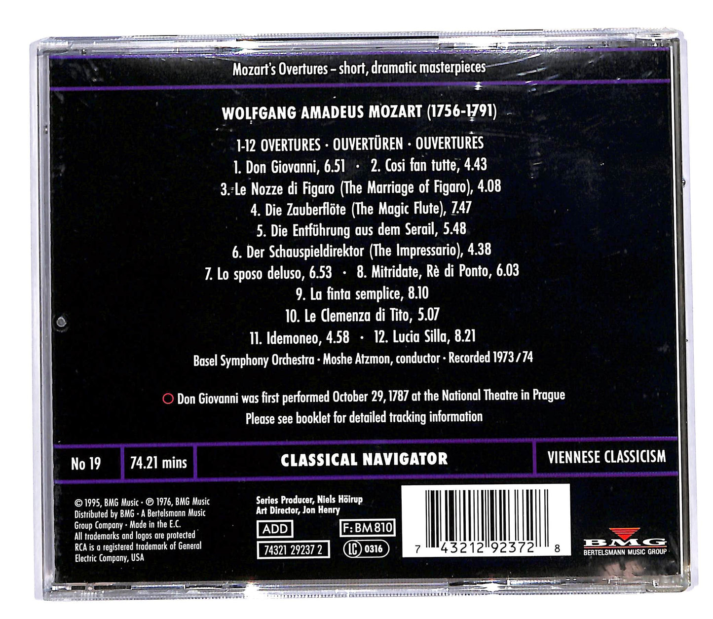 EBOND Mozart - Overtures Atzmon CD CD057754