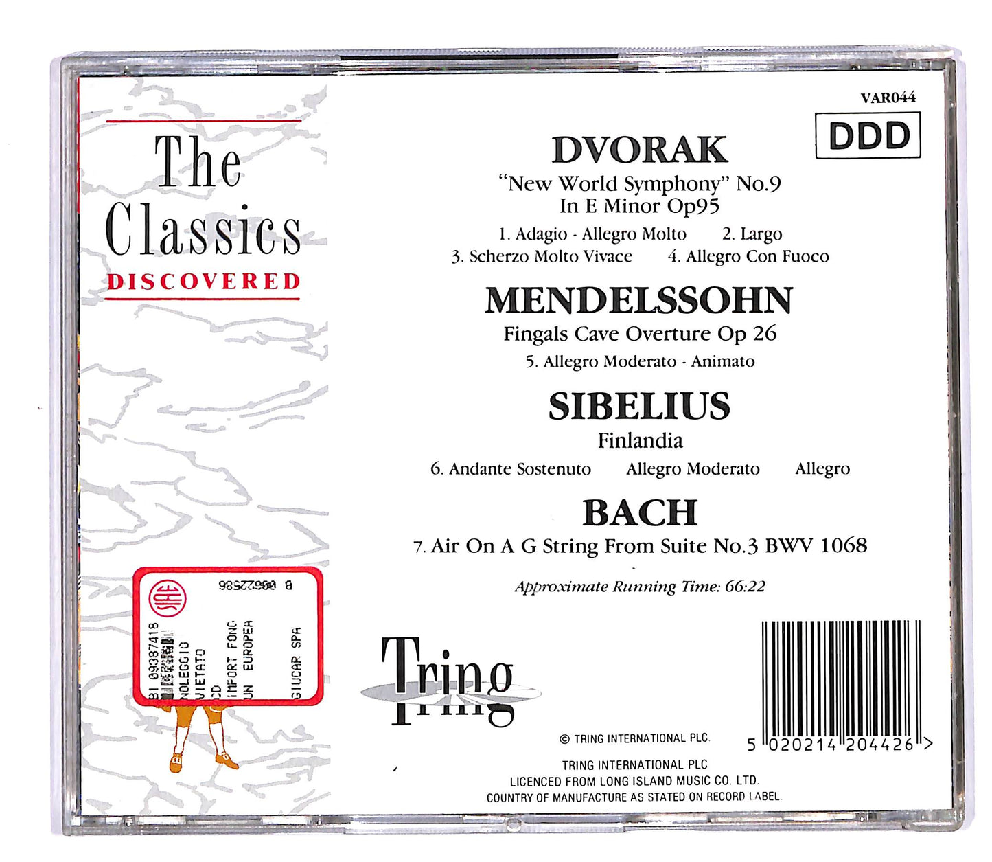 EBOND The Classics Discovered 4 - Dvorak CD CD058014